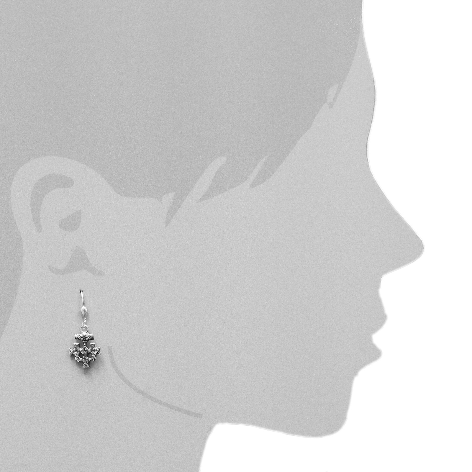 OSTSEE-SCHMUCK Paar Ohrhänger »- Hiddensee 15 x 13 mm - Silber 925/000 -,«