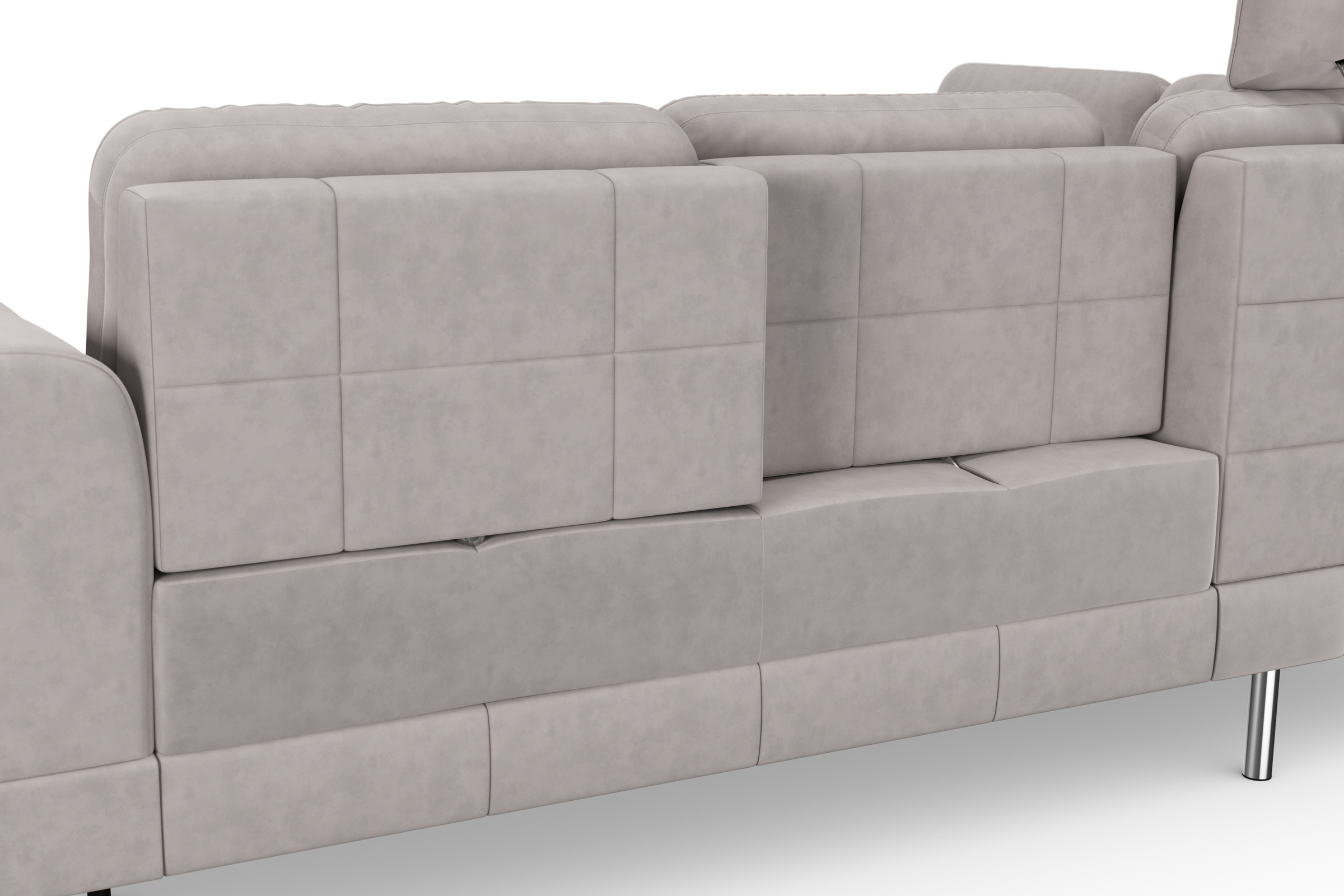 sit&more Ecksofa »Bendigo L-Form« inklusive Sitztiefenverstellung, Bodenfreiheit 15 cm, in 2 Fußfarben
