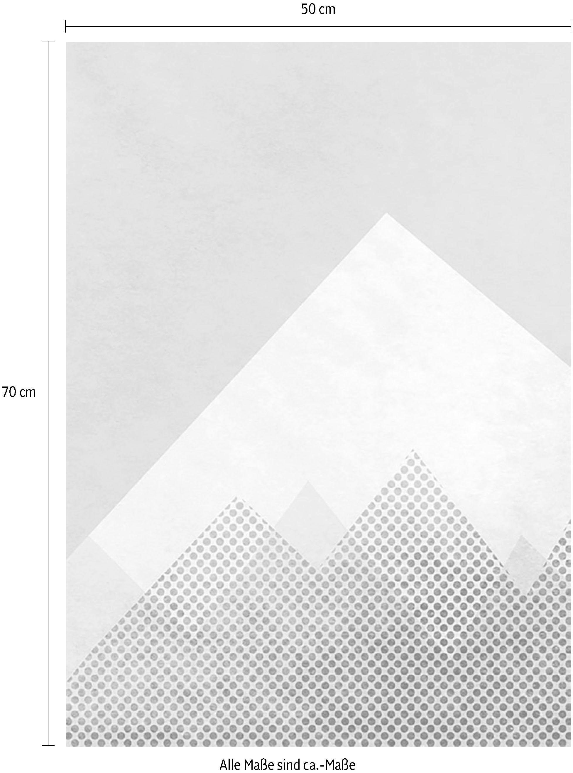 Komar Bild »Wild and Free Mountain«, Formen-Kunst, (1 St.), Wandbild zur Dekoration - ohne Rahmen