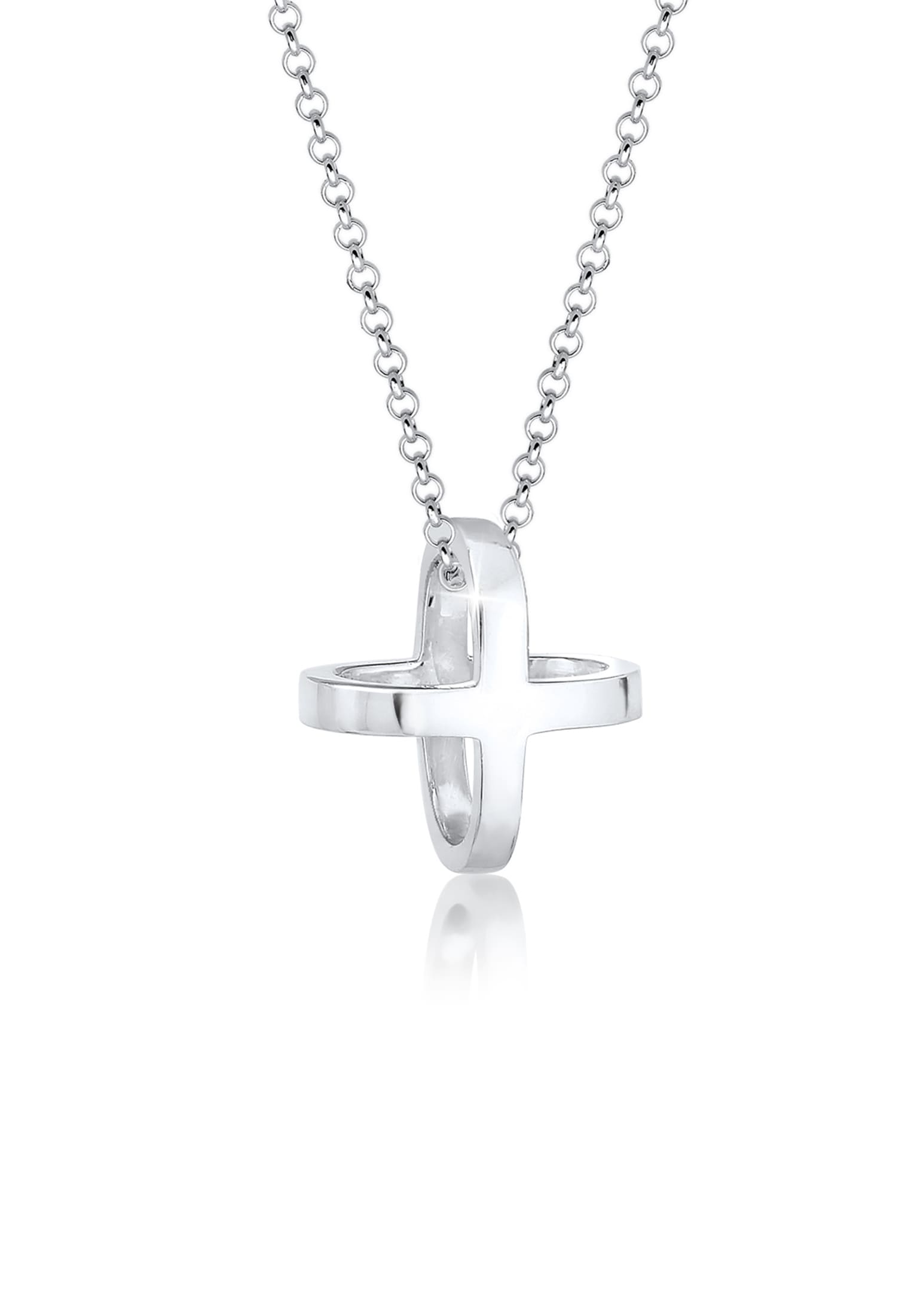 Elli Kette mit Anhänger »Halskette Kreuz 925 Sterling Silber«