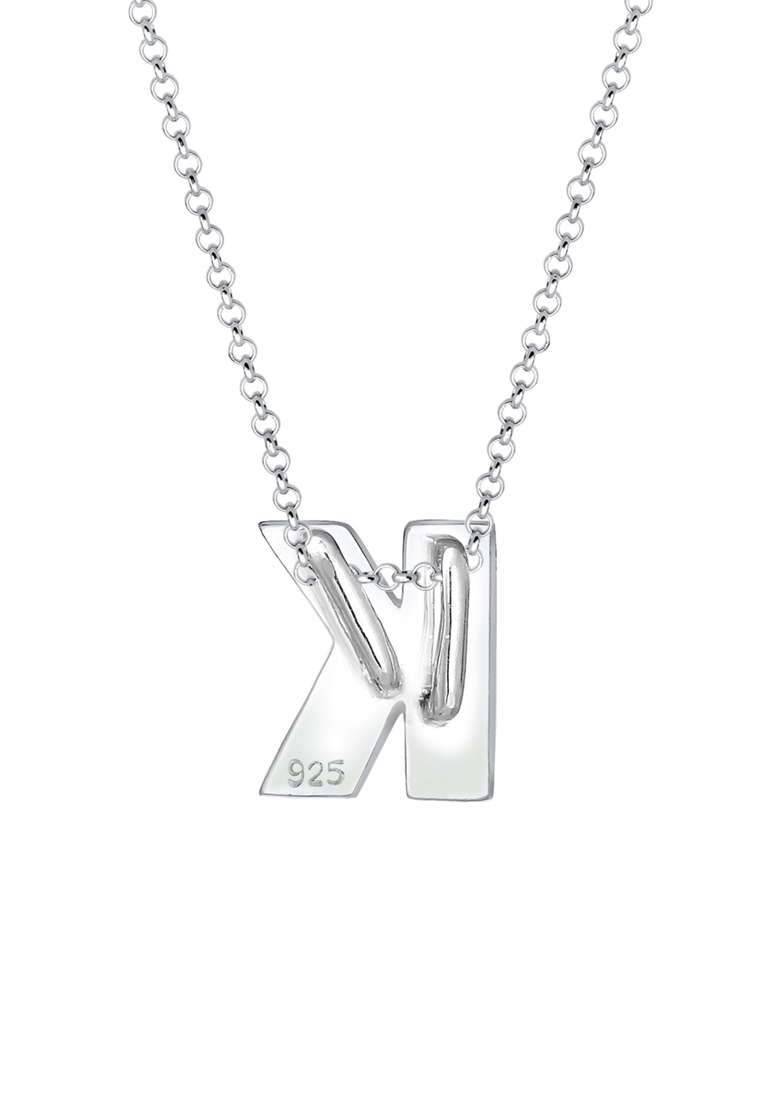 Elli Kette mit Anhänger »Halskette Buchstabe K Initialen 925 Sterling Silber«