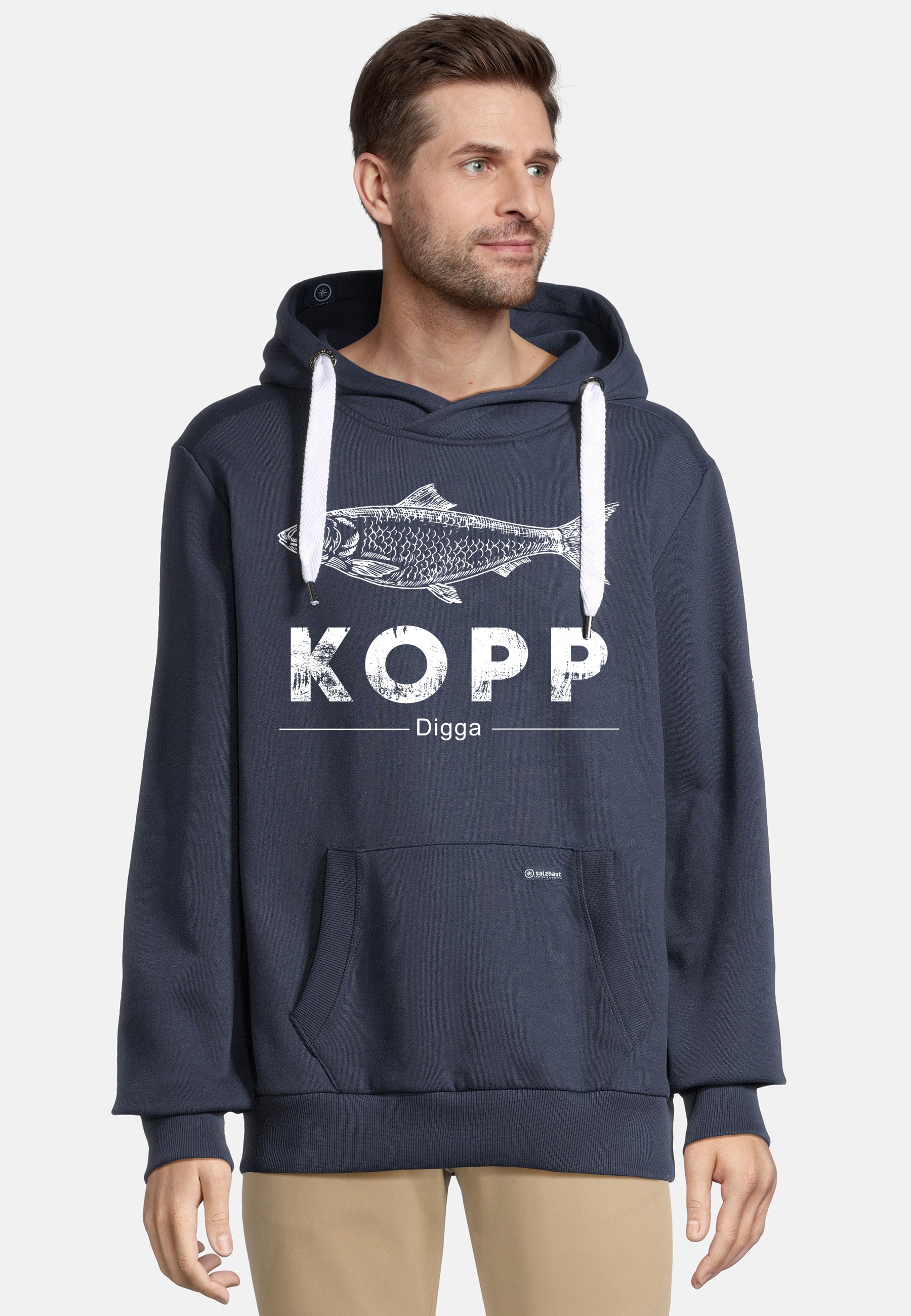 salzhaut Kapuzenpullover »Hoodie HEFF - FISCHKOPP«