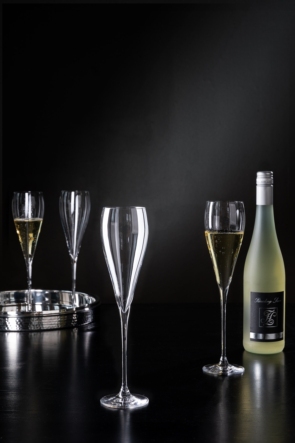 Fink Champagnerglas »PREMIO«, (Set, 4 tlg.), Sektglas, Champagnerflöte, 4er Set, transparent