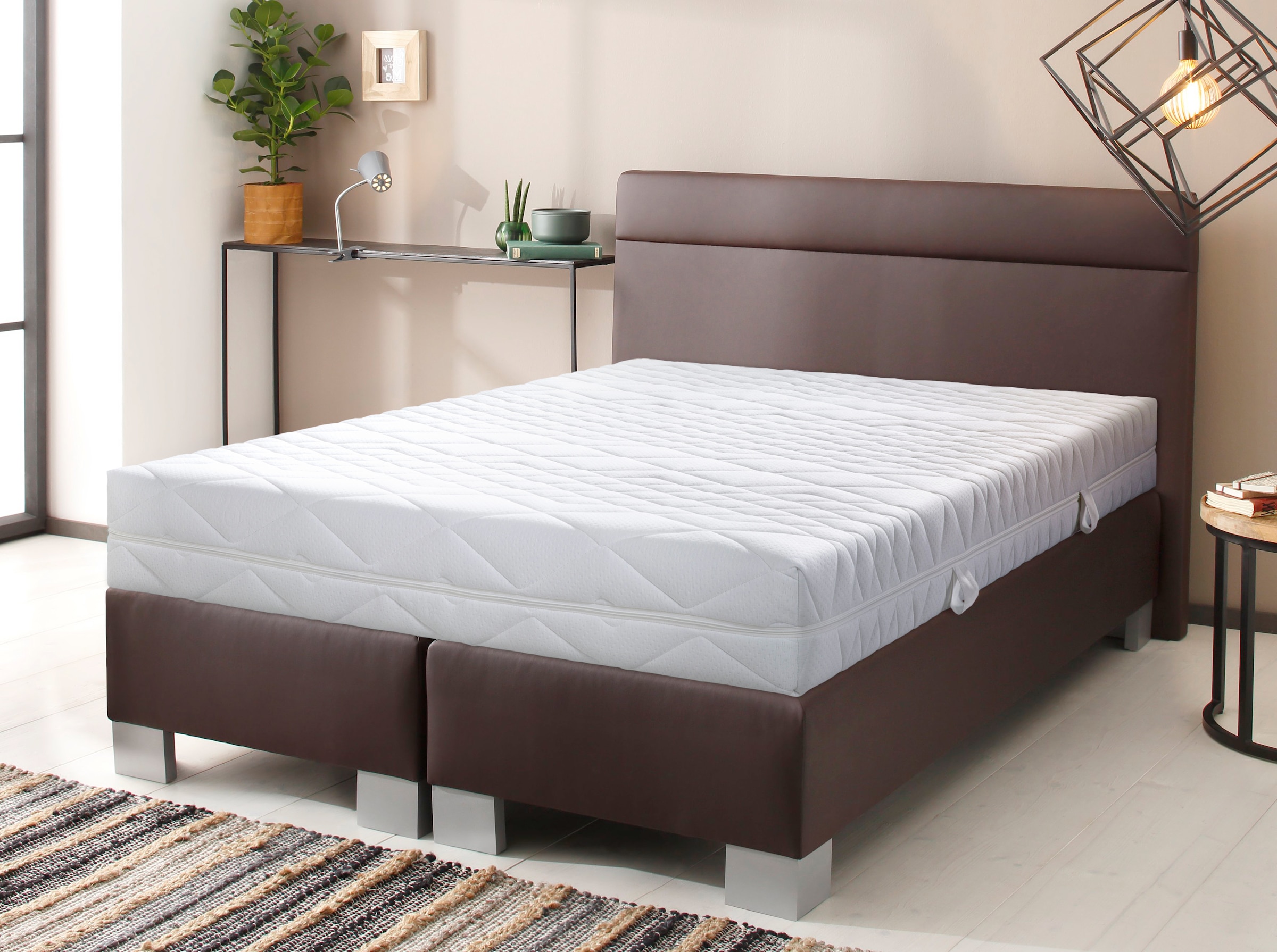 Malie Taschenfederkernmatratze »Lisa, 7 Zonen Tonnentaschenfederkern Matratze«, 22 cm hoch, 462 Federn, (1 St.), 90x200 cm, & weitere Größen, Matratze H2, H3, H4, H5