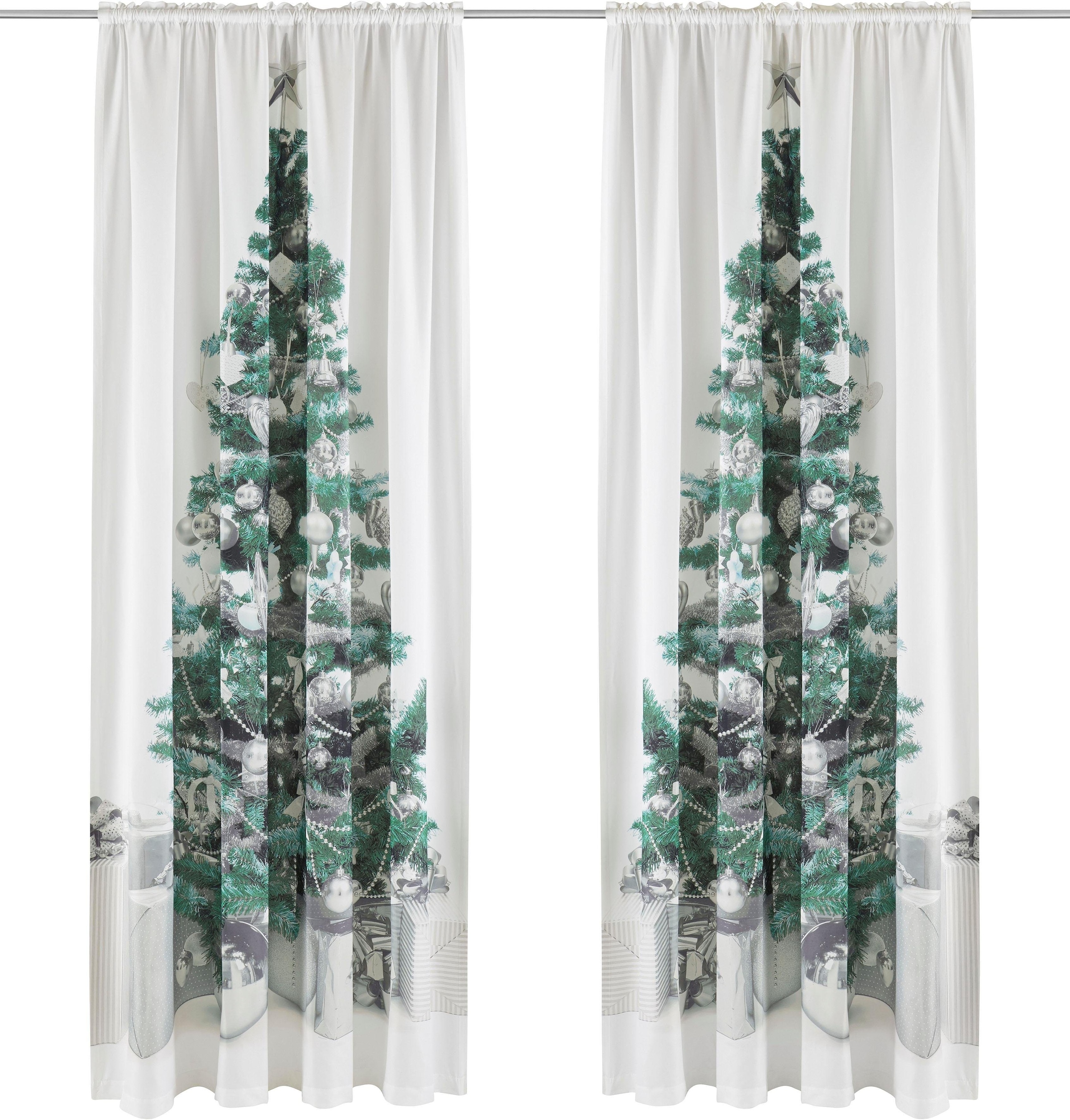 my home Vorhang bei OTTO Tree«, »Xmas mit Weihnachtlich (1 HxB: 230x140 online St.), Weihnachtsdeko