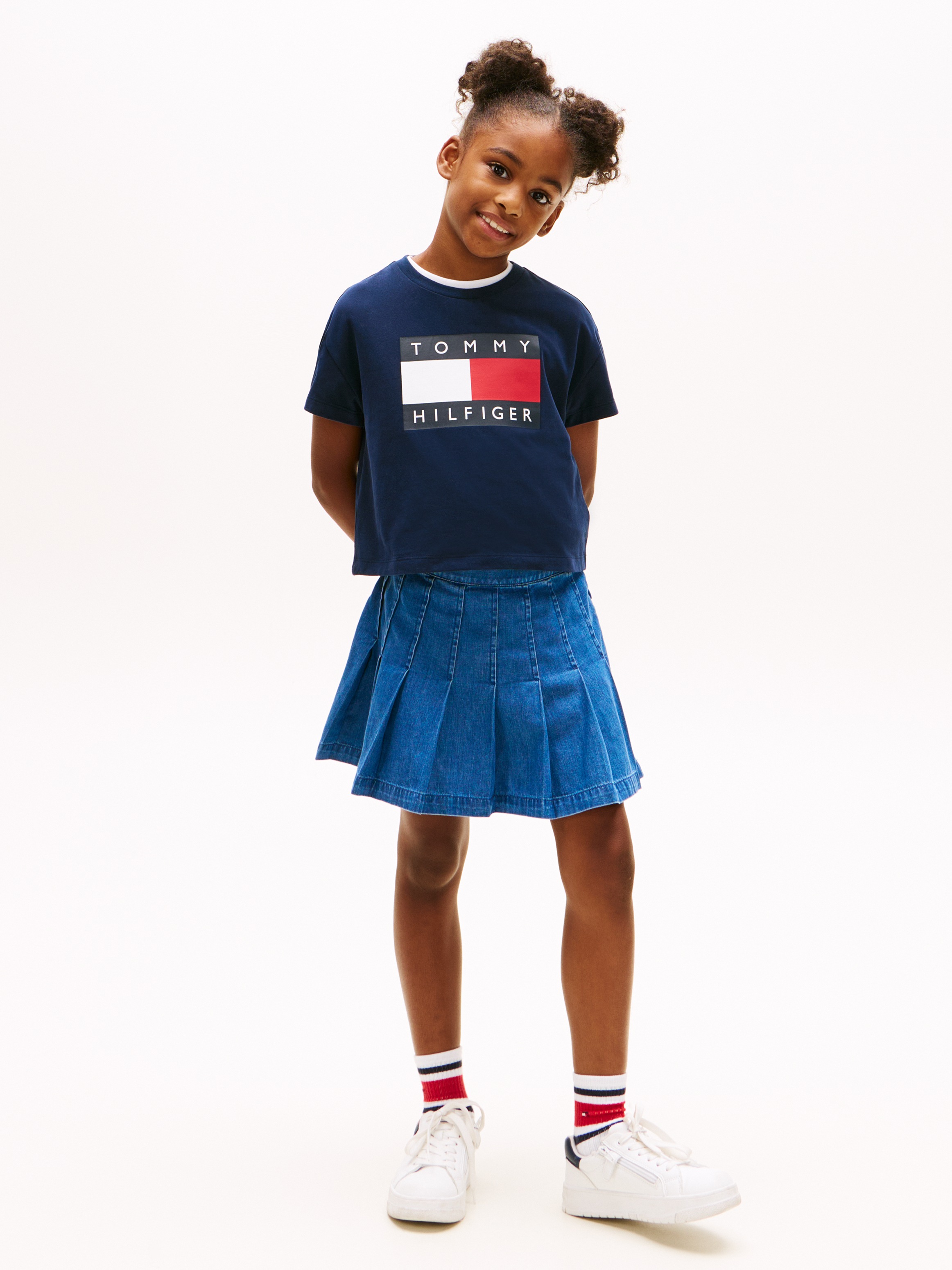 Tommy Hilfiger T-Shirt Kinder bis 16 Jahre, mit Rundhalsausschnitt