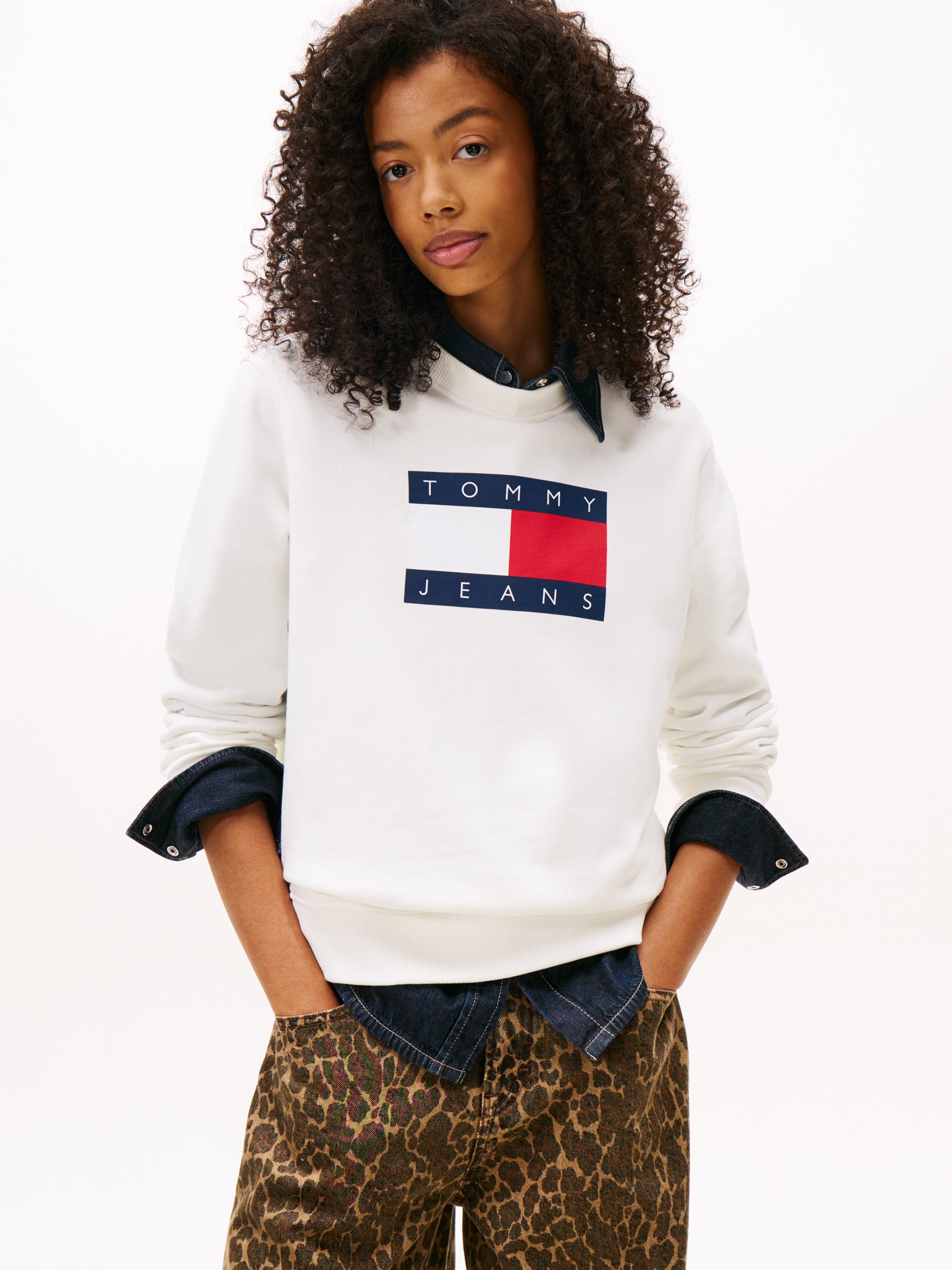 Tommy Jeans Sweatshirt »TJW REG TJ FLAG CREW«
