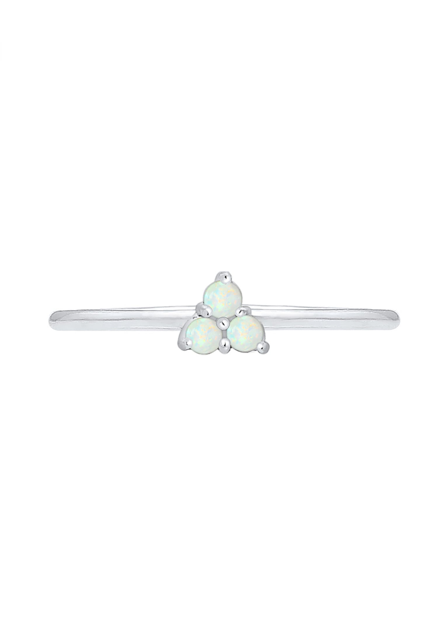 Elli Silberring »Ring Opal Kreis Trio Trend 925er Silber«