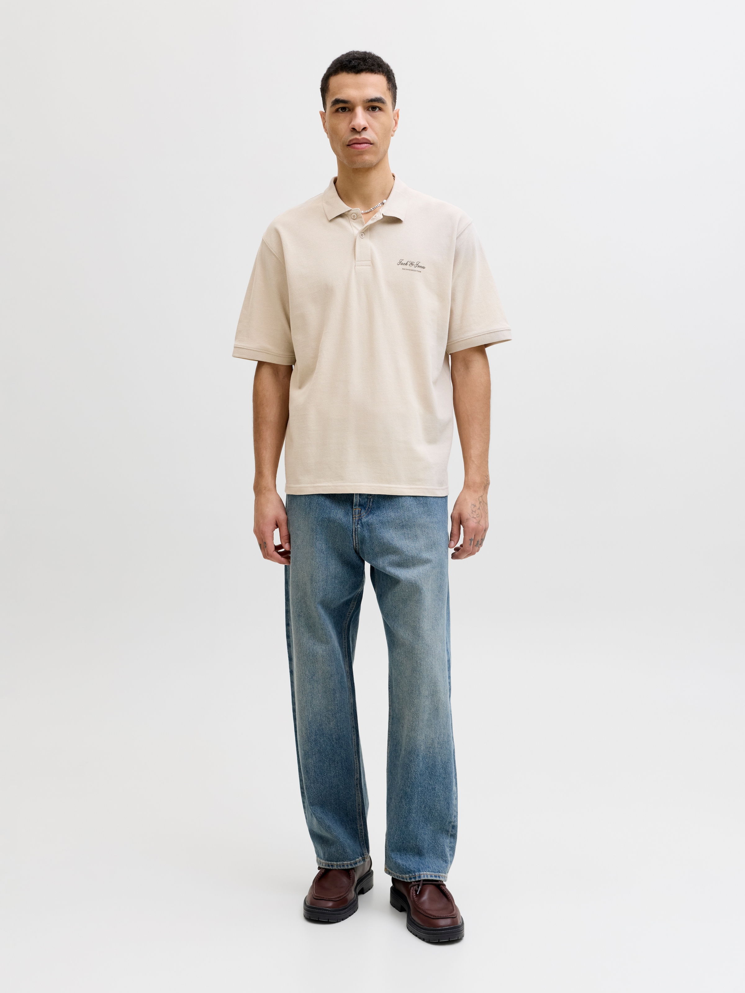 Jack & Jones Poloshirt »JJEARCHIVE GRAPHIC POLO SS LN« mit Polokragen