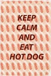 queence Metallbild »Hot Dog«, Schriftzüge-Schriftzug, (1 St.), Stahlschilder