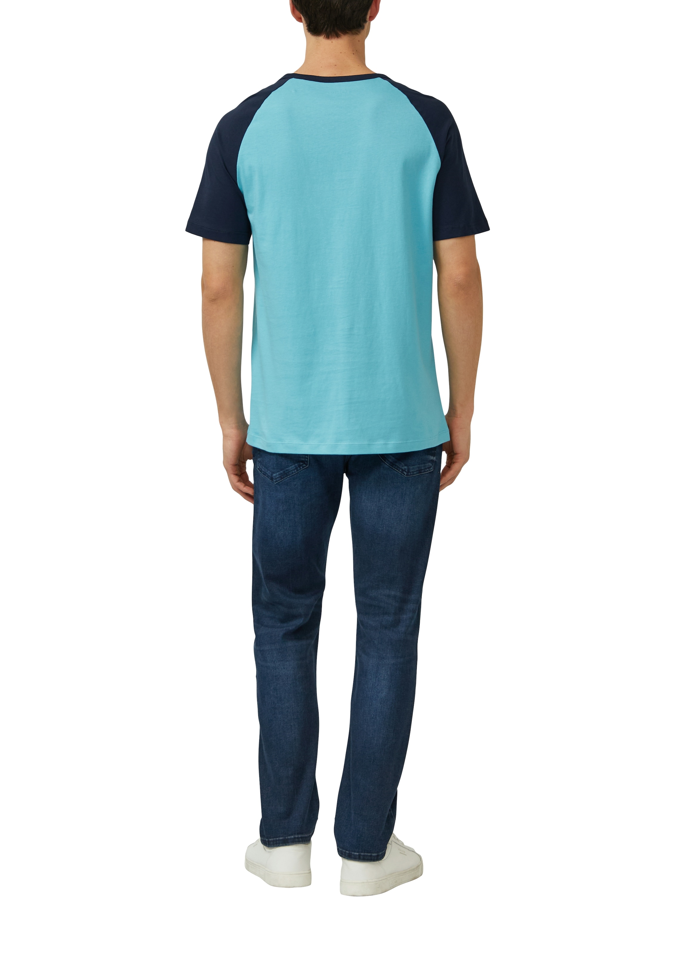 s.Oliver Kurzarmshirt im Collage-Stil und mit Print