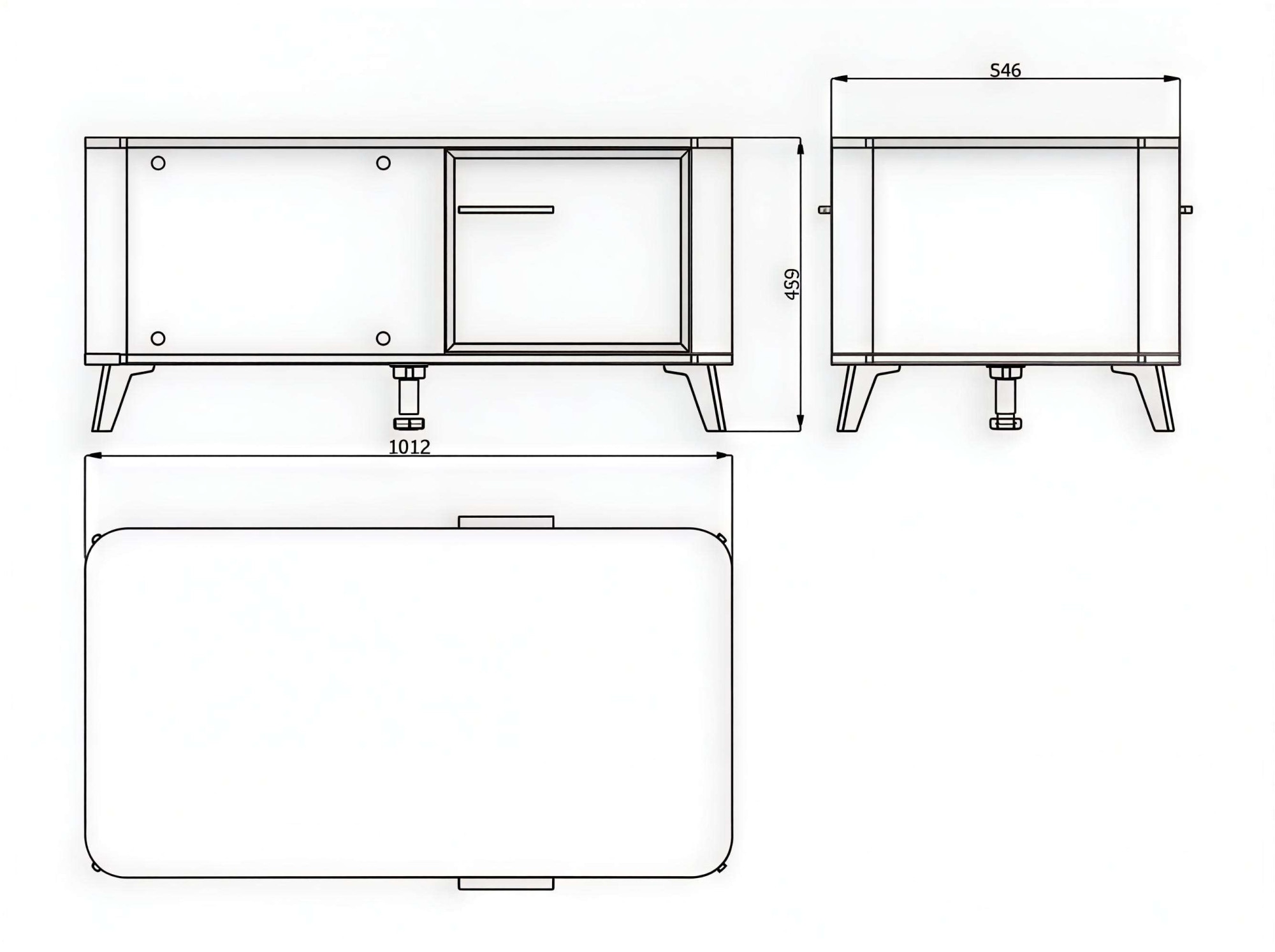 Home affaire Couchtisch »Darwen Wohnzimmertisch, Sofatisch, Beistelltisch, Kaffeetisch« 3D-folienummantelte MDF-Front, ABS 1 mm, Stauraum