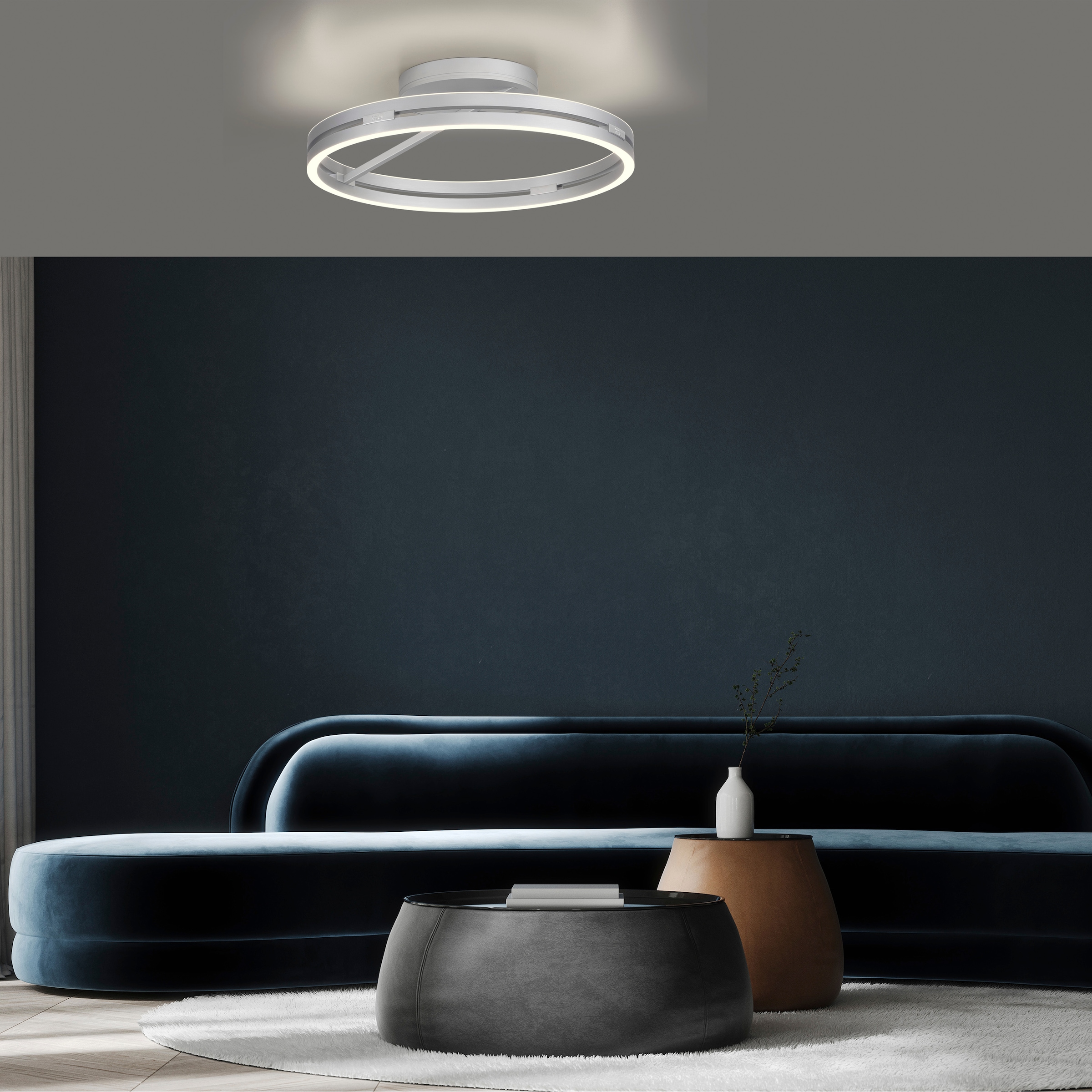 Neuhaus PURE LED Deckenleuchte »PURE Loop« LED-Board 1 Stk. warmweiß - kaltweiß Dimmbar über Fernbedienung, CCT, separat steuerbar