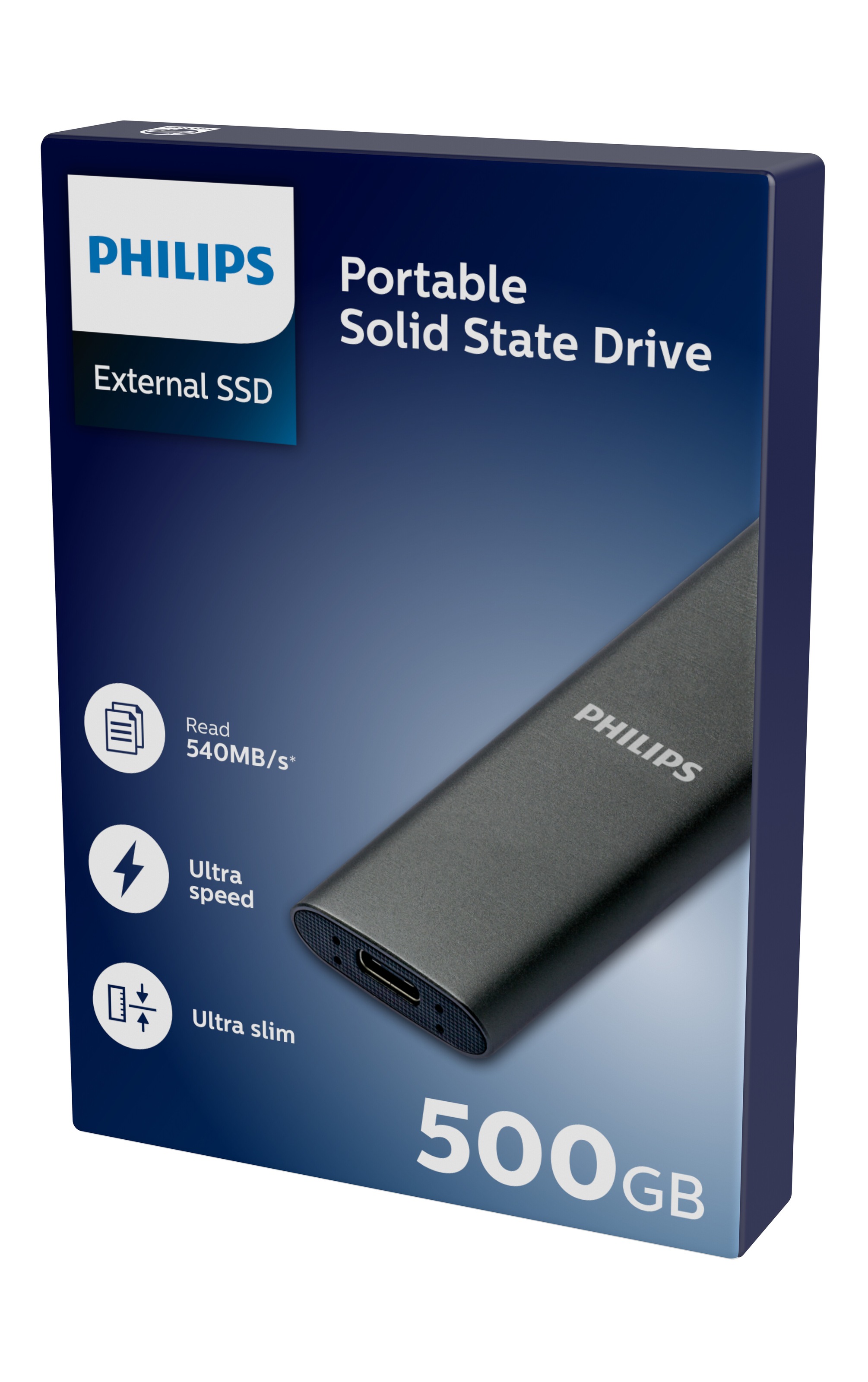 Philips externe SSD »External SSD 500GB«, Anschluss USB-C, Ultra Speed