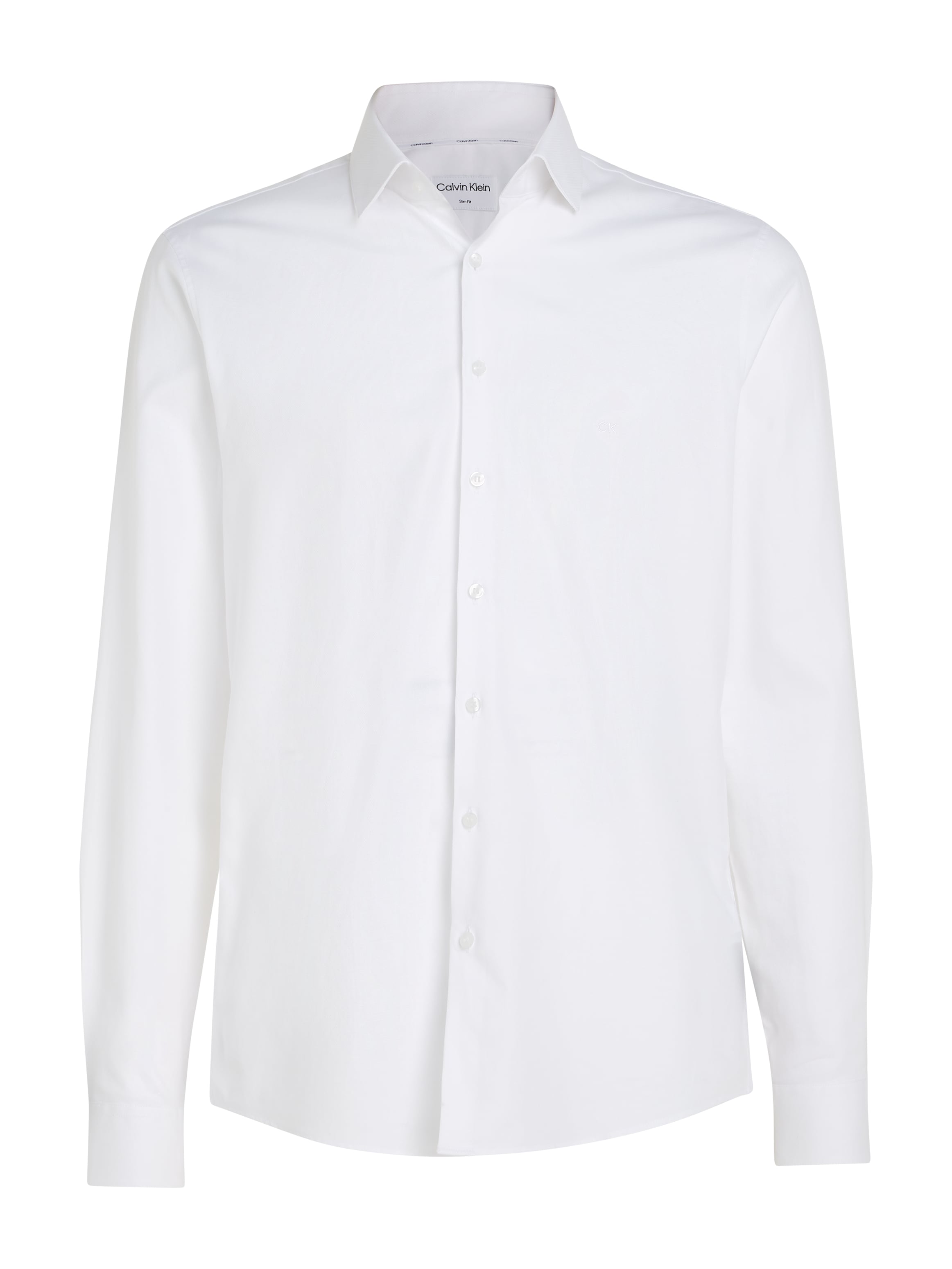 Calvin Klein Langarmhemd »TONAL STRUCTURE SLIM SHIRT«