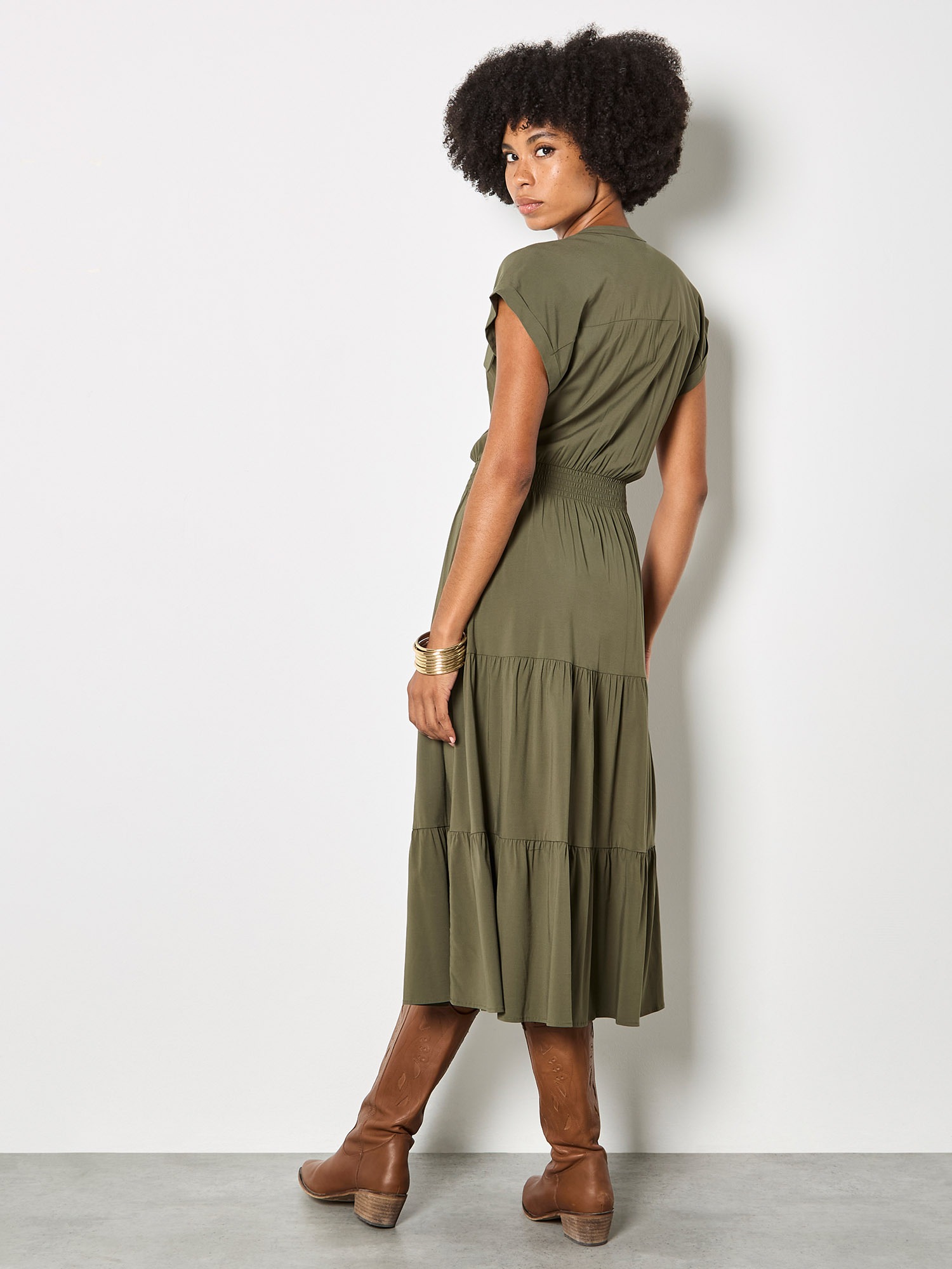 Apricot Midikleid »Midikleid« mit Stufen