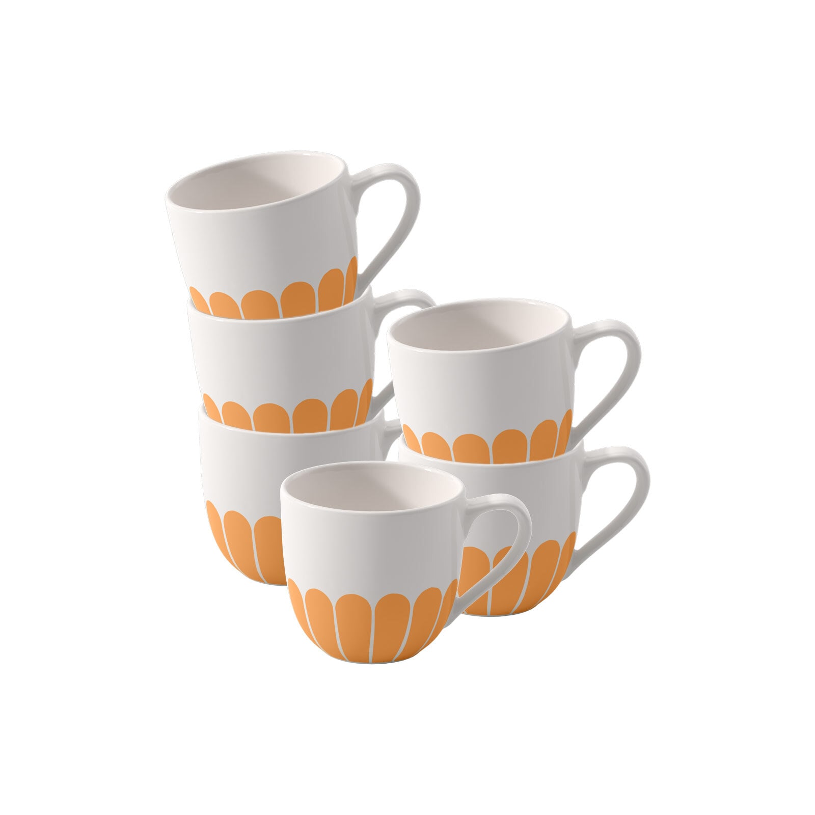 Villeroy & Boch Espressotasse »Espressotassen Fleur Couleur 70 ml 6er Set« Spülmaschinenfest, Mikrowellensicher