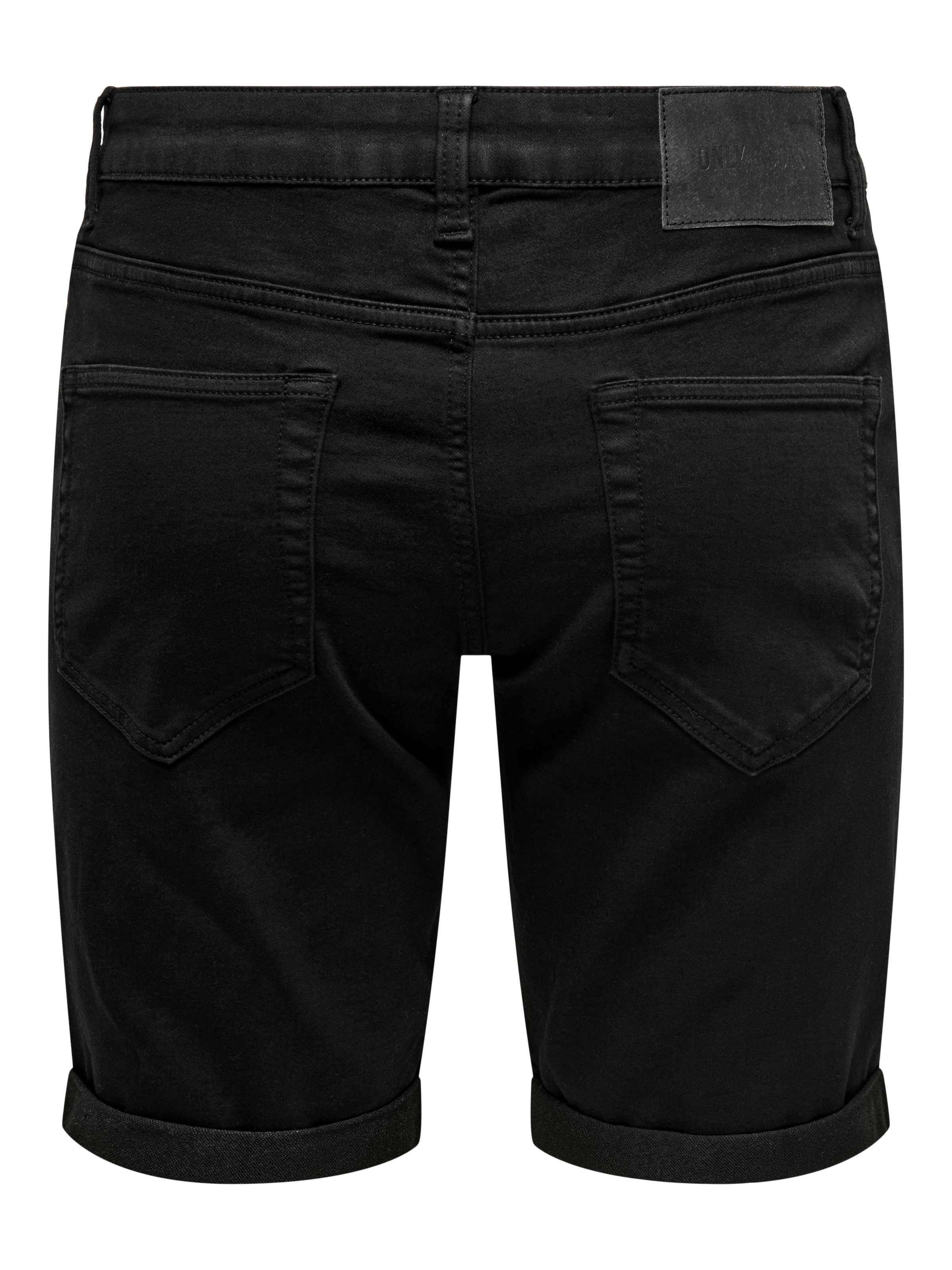 ONLY & SONS Jeansshorts »ONSPLY JOG BLK 0280 PIM DNM SHORTS NOOS« Baumwollmischung, regular fit