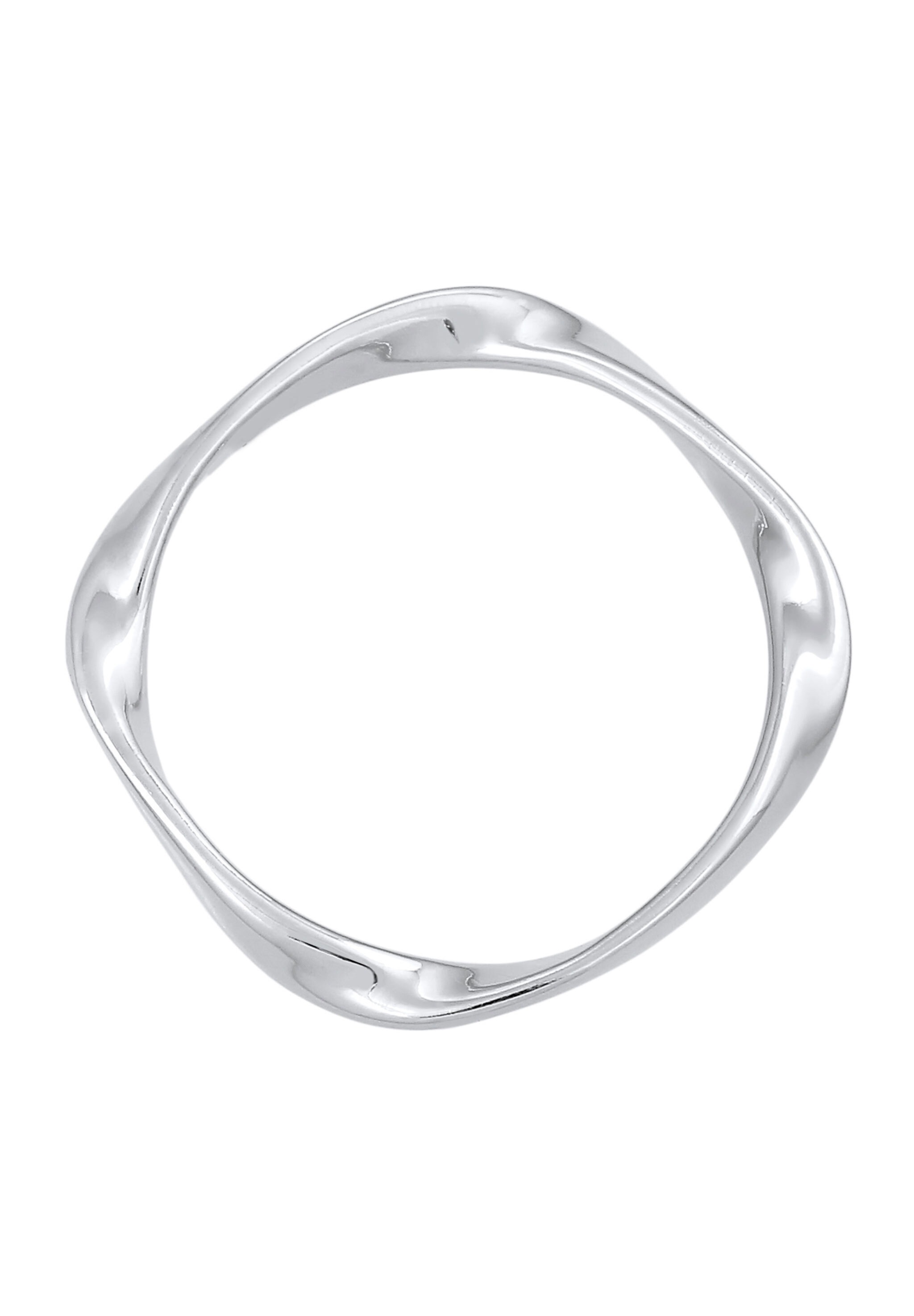 Elli Silberring »Ring Bandring Gedreht Stapelring Basic 925 Silber«