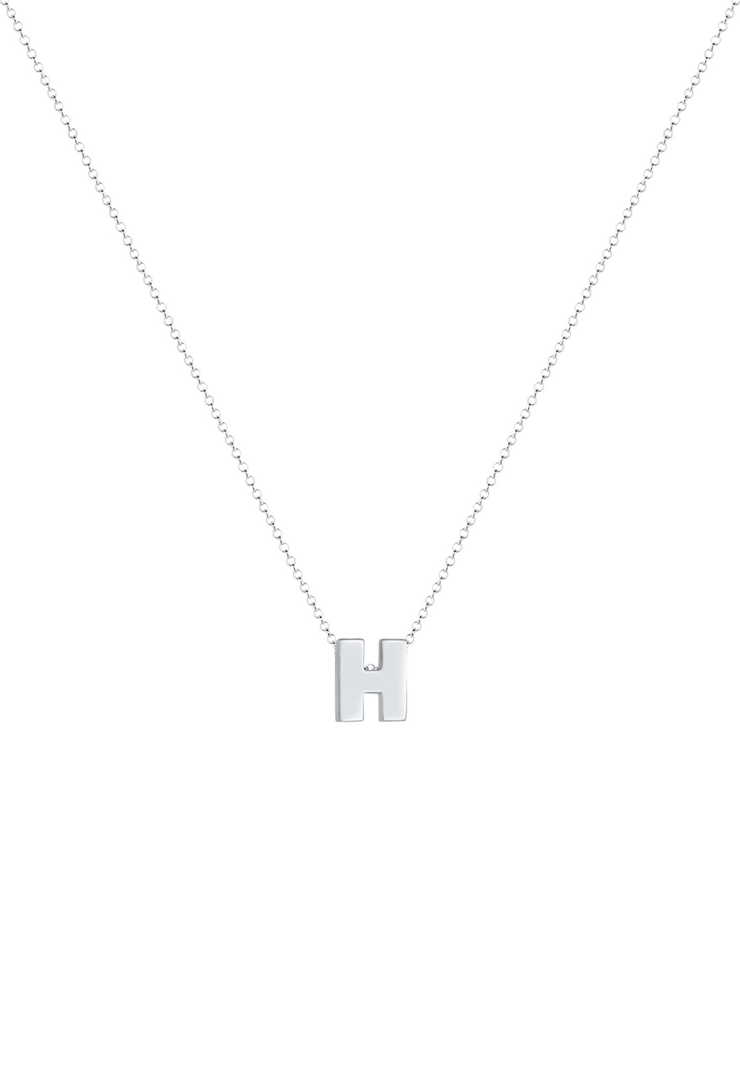 Elli Kette mit Anhänger »Halskette Buchstabe H Initialen 925 Sterling Silber«