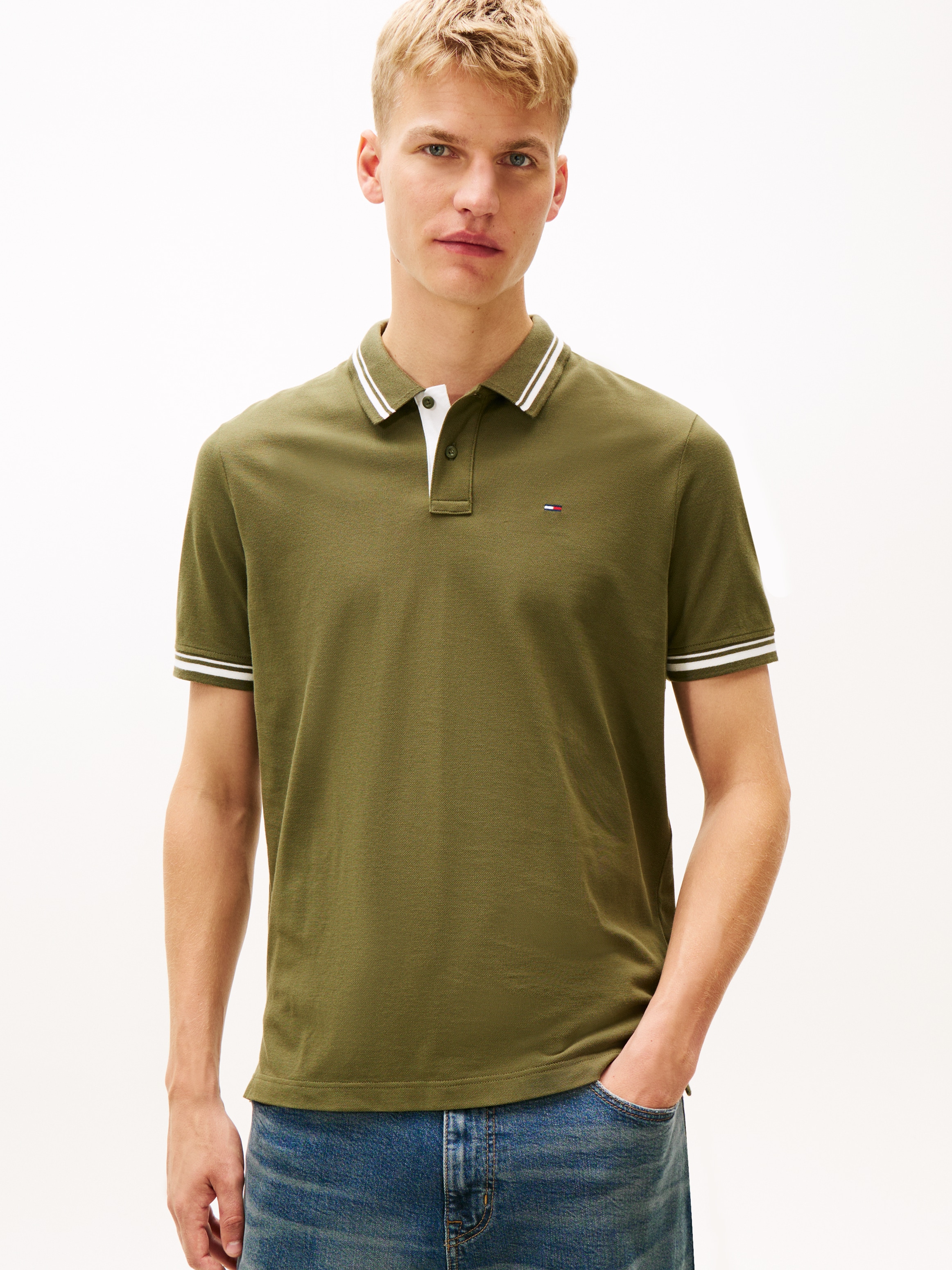 Tommy Jeans Poloshirt »TJM REG TIPPED POLO EXT« Mit Rundhalsausschnitt