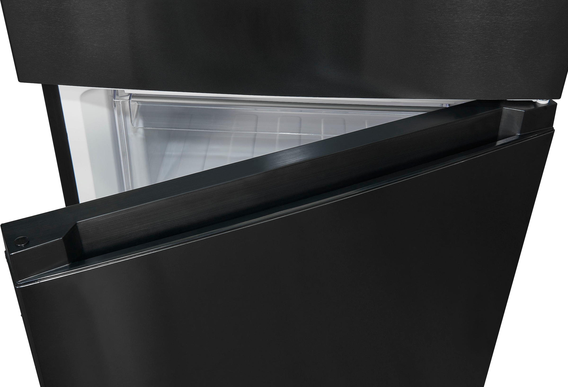 exquisit Kühl-/Gefrierkombination »KGC350-105-NF-040C inoxlook-az«, Energieeffizienzklasse C, 347 L Volumen, Total NoFrost, Display