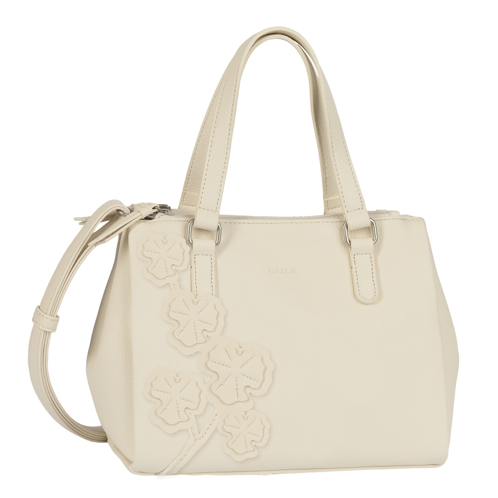 Gabor Shopper »Jovita« mit verspielten 3D-Blüten auf weich genarbtem Lederimitat