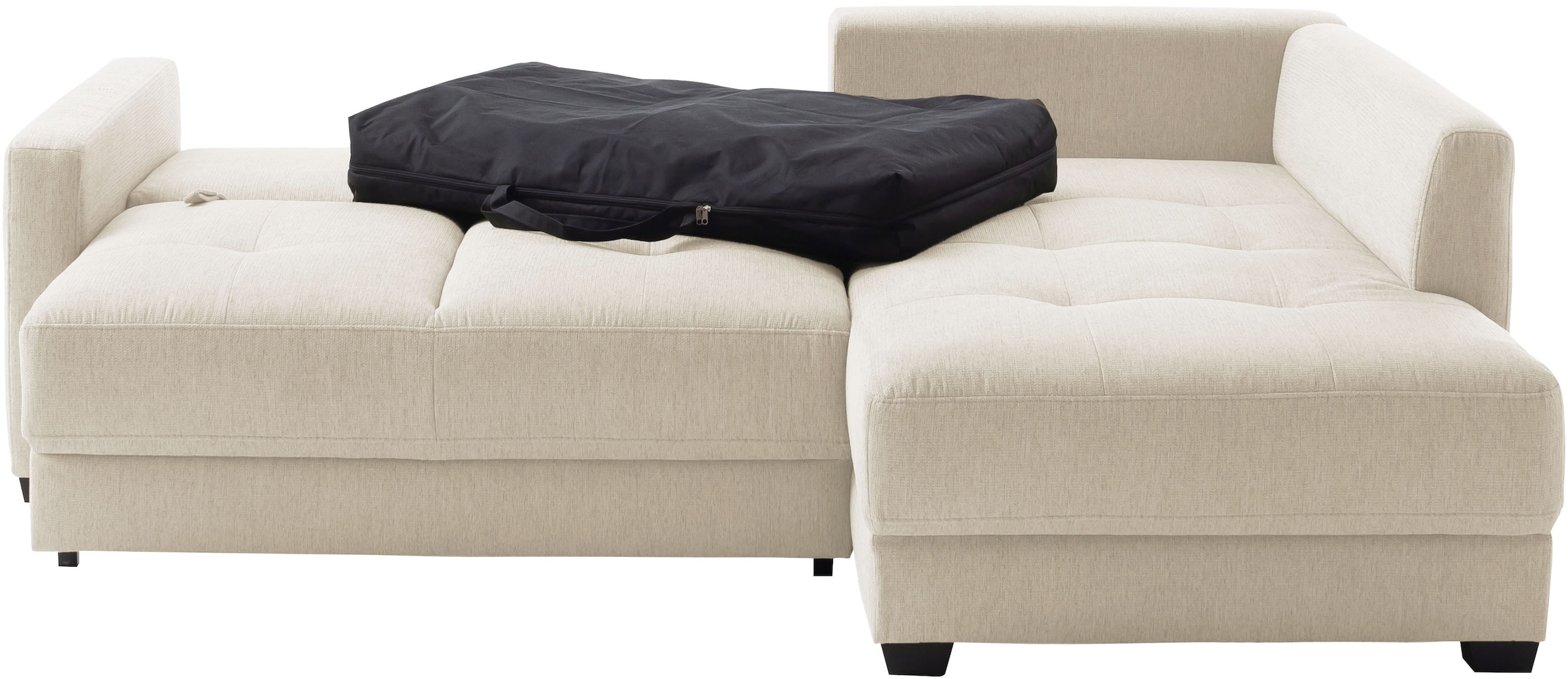 Mr. Couch Ecksofa »Pierre, L-Form mit BoxSpring« Mit Boxpring-Taschenfederkern