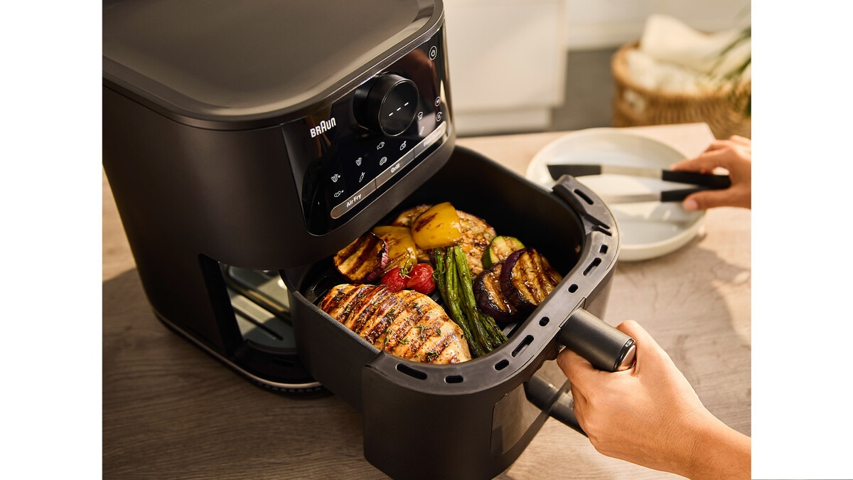 Braun Heißluftfritteuse »MultiFry 5 HF 5075IBK 3-in-1 Airfryer, 6L, 80-220°, PFAS-frei*« 2000 W