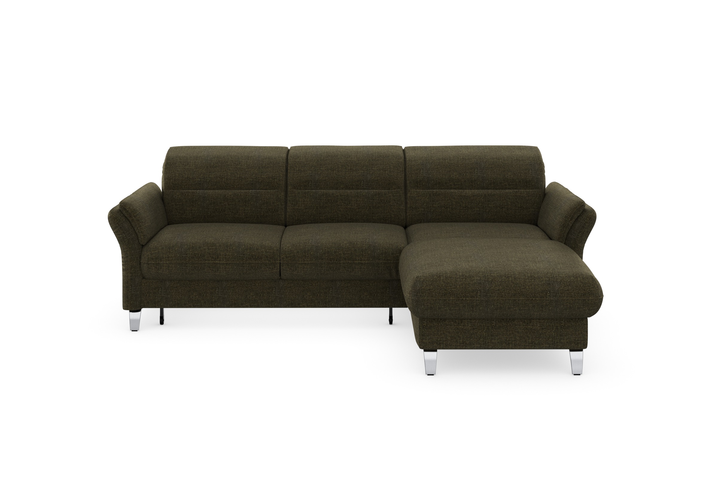 sit&more Ecksofa »Grenoble L-Form mit Federkern«, wahlweise mit Bettfunktion, Bettkasten, Arm- und Kopfteilverstellung