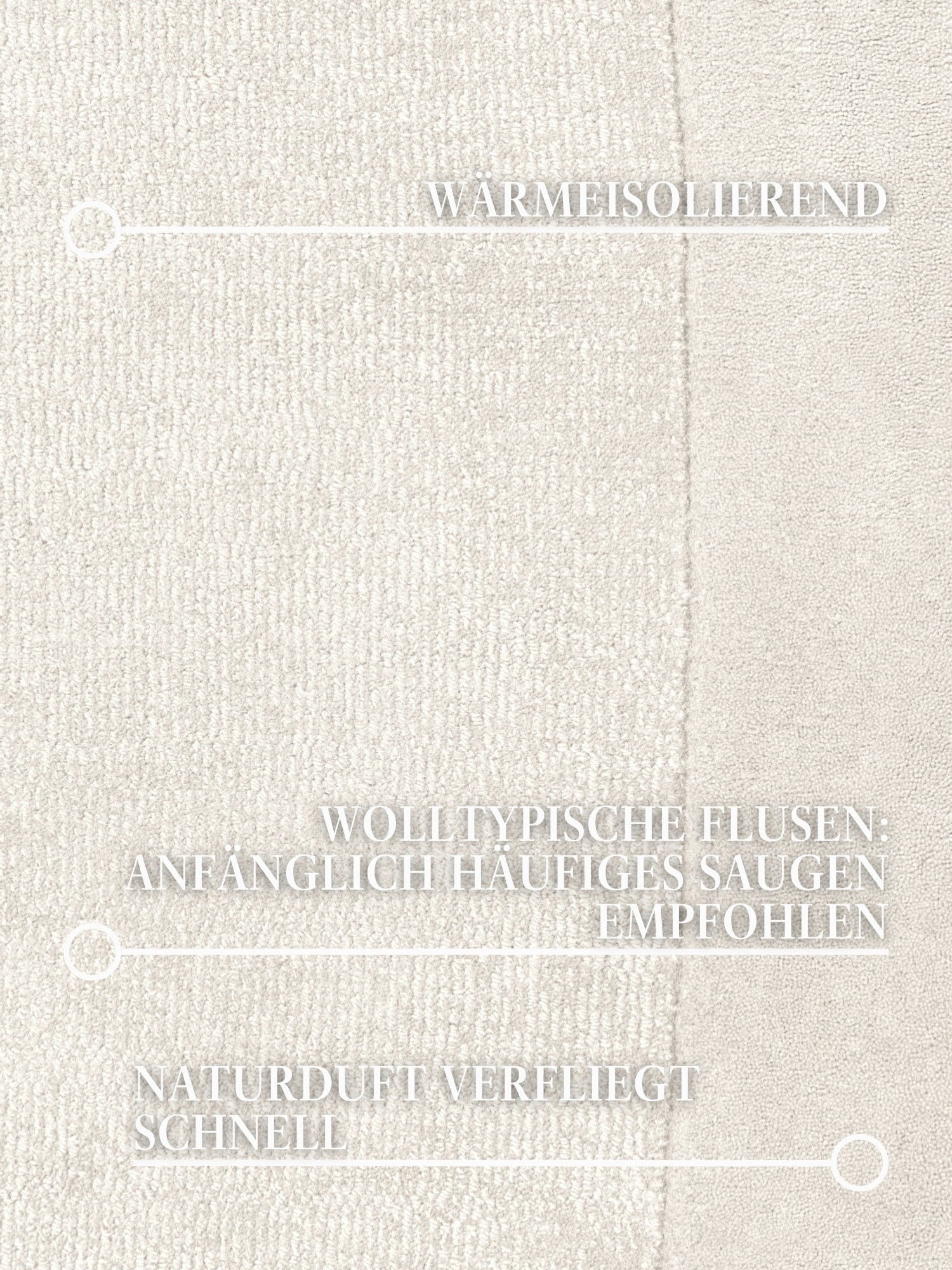Villeroy & Boch Teppich »Wollteppich Kivi« rechteckig 17 mm Höhe Handgewebt, Wolle, Bordüre, Einfarbig, Läufer, Wohnzimmer, Organisch