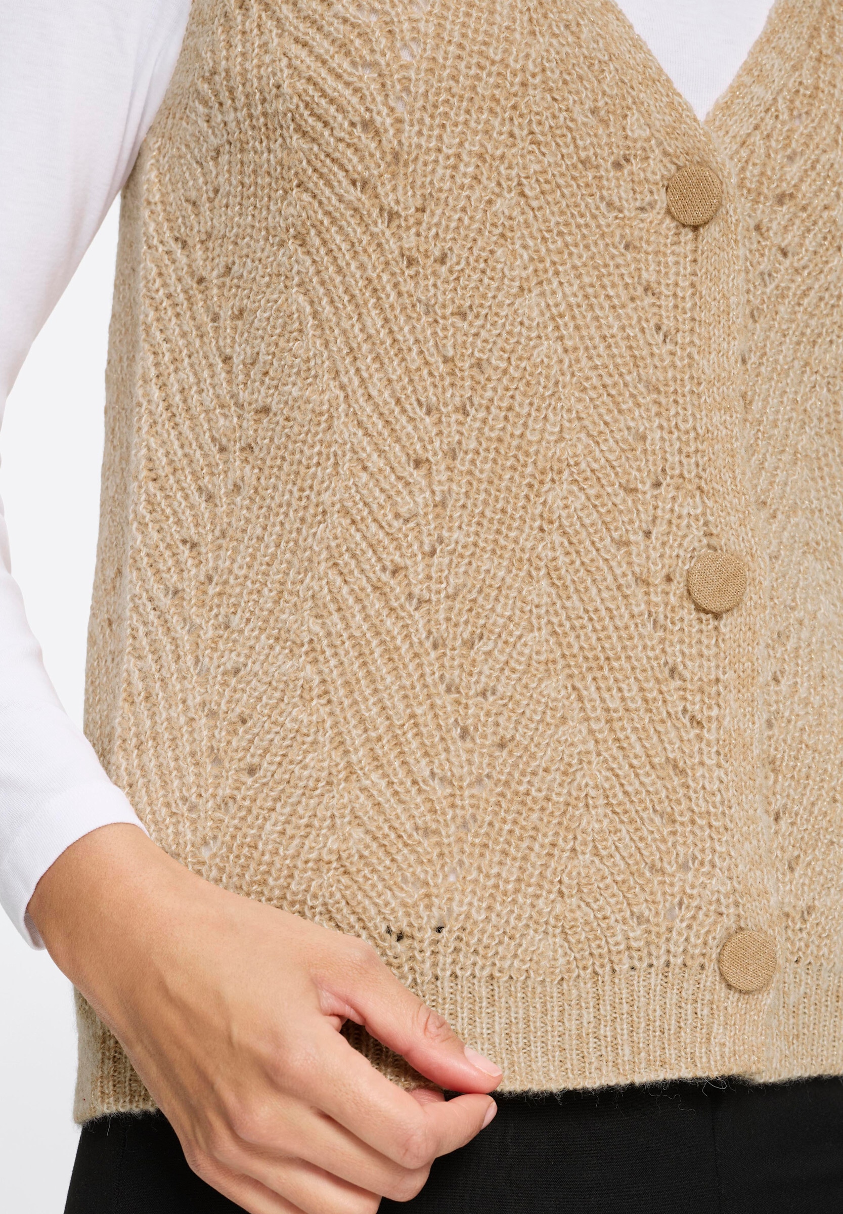 Witt Strickweste »Strickweste Strickweste mit Ajourmuster«