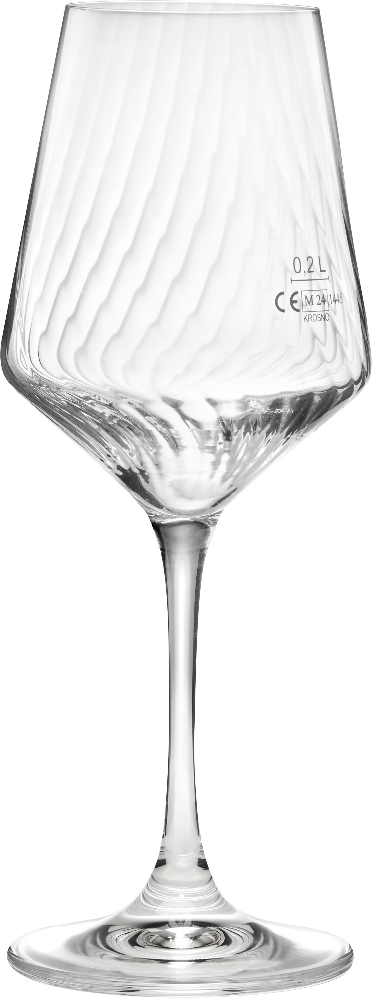 van Well Weinglas »Eva, Weingläser 45 cl geeicht, 6 Stück« Relief-Optik, spülmaschinengeeignet