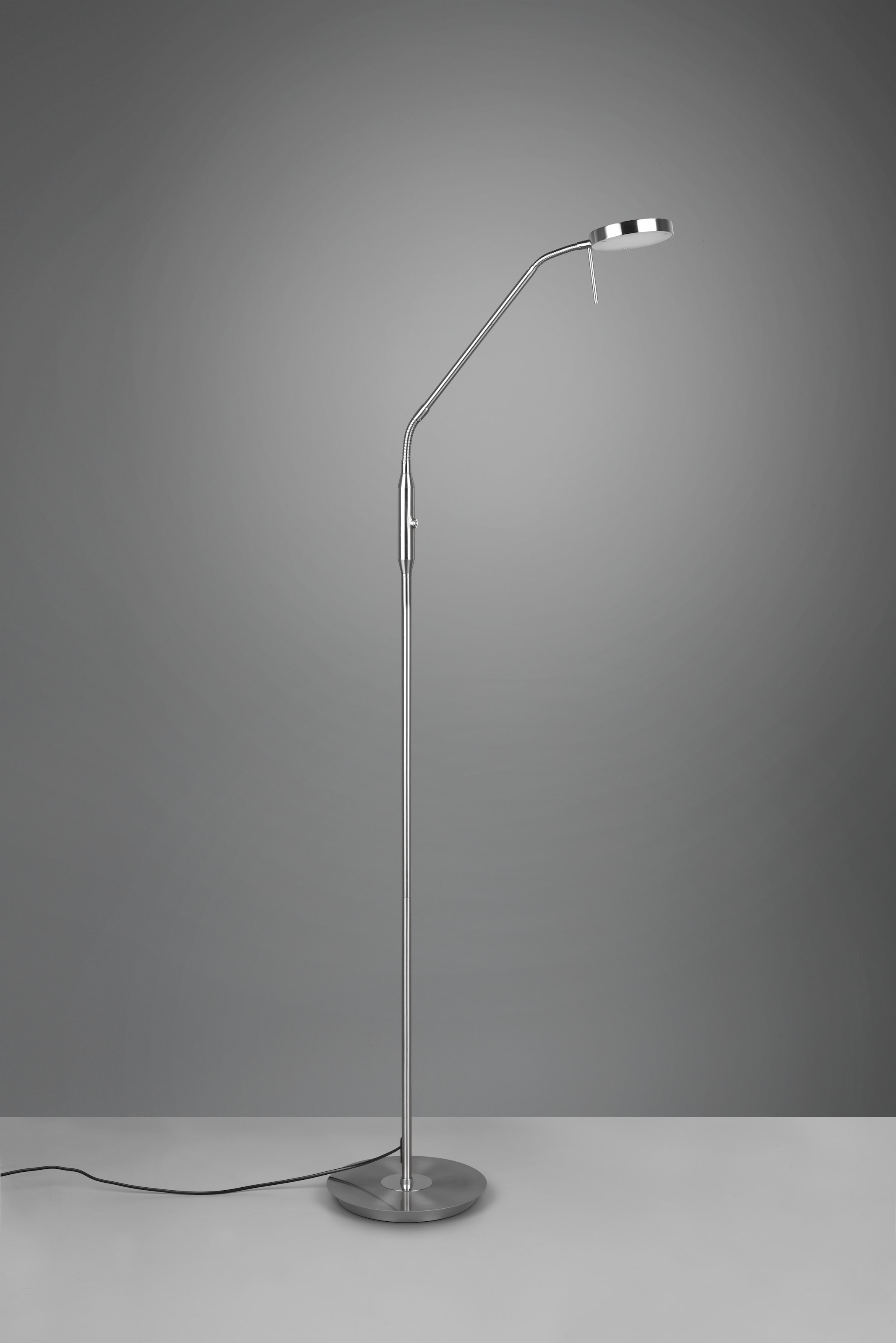 TRIO Leuchten LED Stehlampe »MONZA, Stehleuchte mit Sensordimmer Lichtfarbe einstellbar 2300-4000K«, 1 flammig, Leuchtmittel LED-Board | LED fest integriert, Leuchtenkopf flexibel verstellbar Memoryfunktion Höhe 145-160 cm