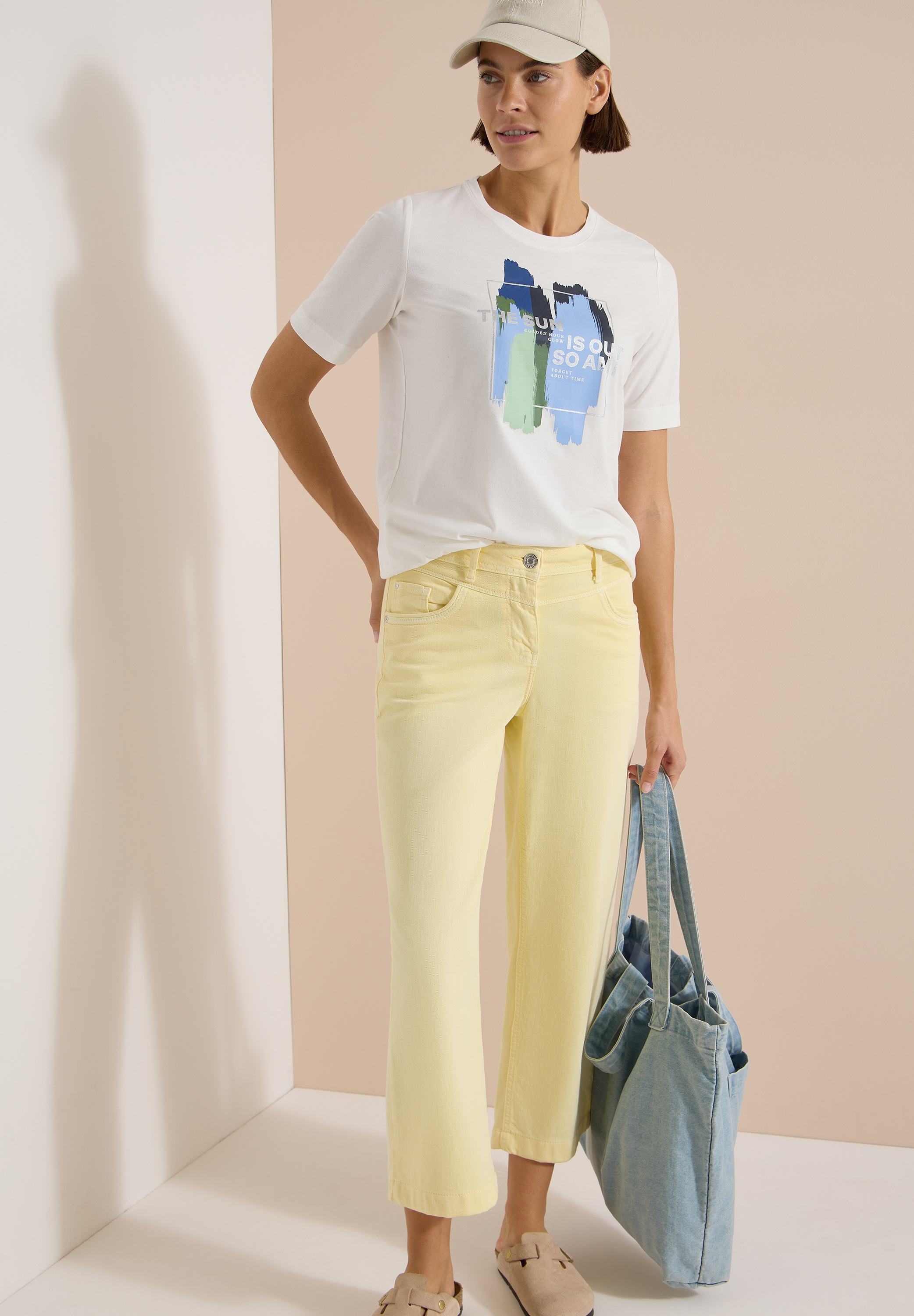 Cecil Kurzarmshirt Sommershirt mit Print