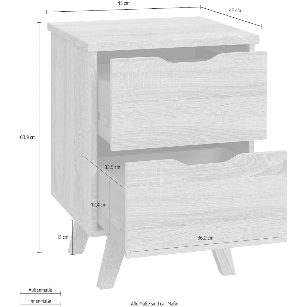 FORTE Nachtkommode »Vankka«