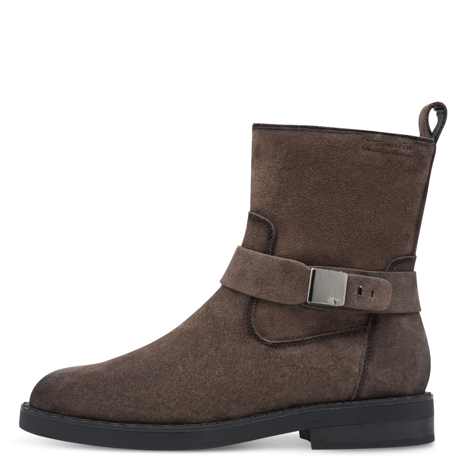 Tamaris Stiefelette  Blockabsatz, Boots mit Zierschnalle und Ziernähten