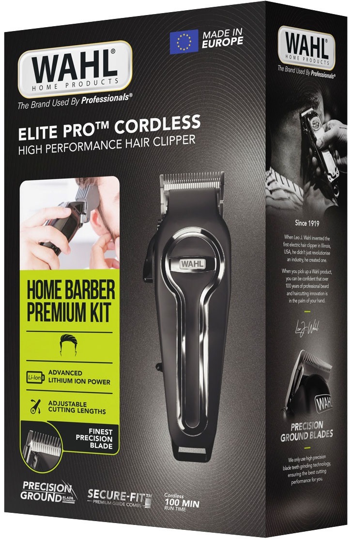 Wahl Haarschneider »Elite Pro Cordless«, 10 Aufsätze, Hochleistungs Akku- und Netzbetrieb Haarschneider, Premium Zuberhörset