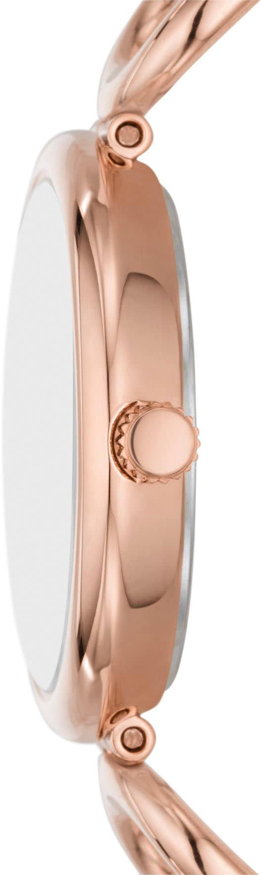 Fossil Quarzuhr »CARLIE«, Armbanduhr, Damenuhr, Edelstahlarmband