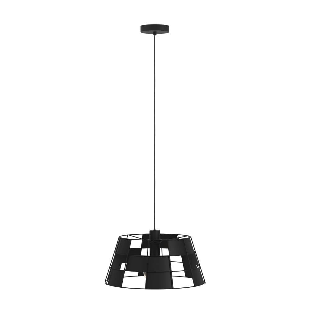 EGLO Hängeleuchte »PONTEFRACT Pendellampe, Stahl, E27, Esszimmerlampe, Hängelampe, Lampe« E27 1 Stk. Hängeleuchte, H110 x Ø42 cm, schwarz, 1X40W exkl.