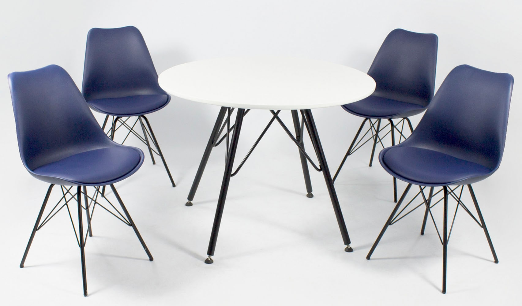 mit 4-Fußstuhl Shop Sitzschale Sitzkissen Homexperts »Ursel 01«, Online Kunstleder (Set), 2 in OTTO St., Kunstleder,