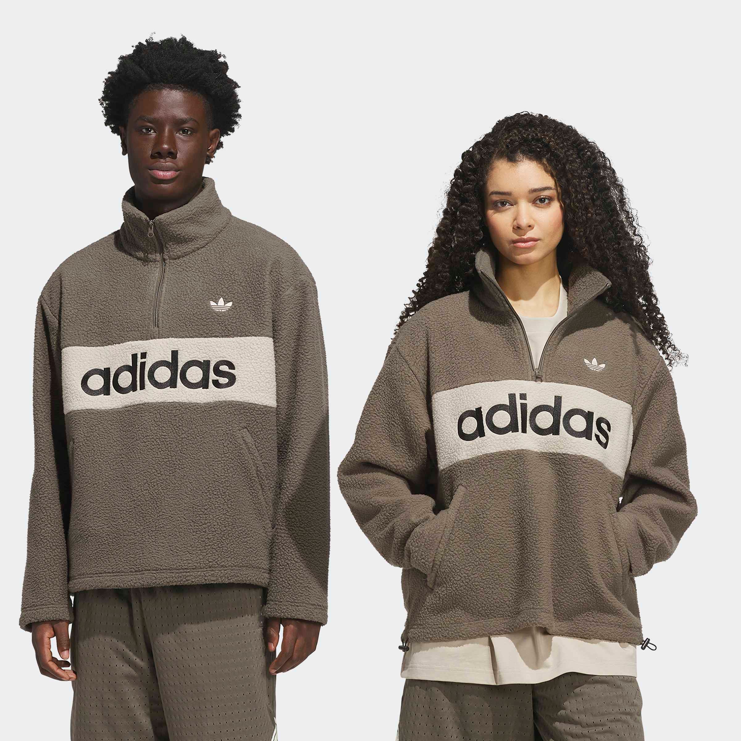 adidas Originals Sweatshirt »PF«, mit Reißverschluss, sportlicher Stil, aus Polyester, normale Länge

