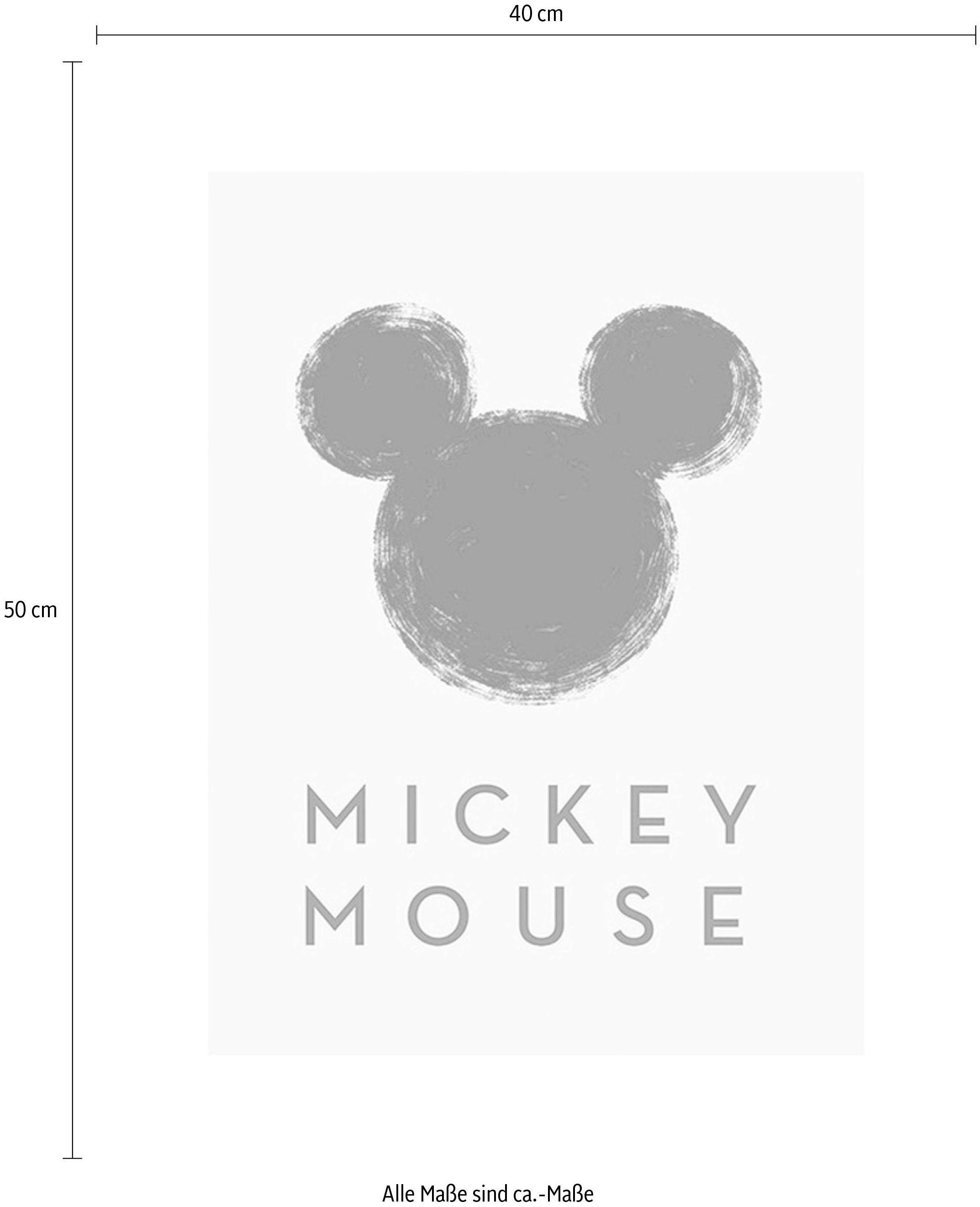 Komar Bild »Mickey Mouse Silhouette« Disney 1 Stk. tlg. Wandbild zur Dekoration im Kinderzimmer - ohne Rahmen