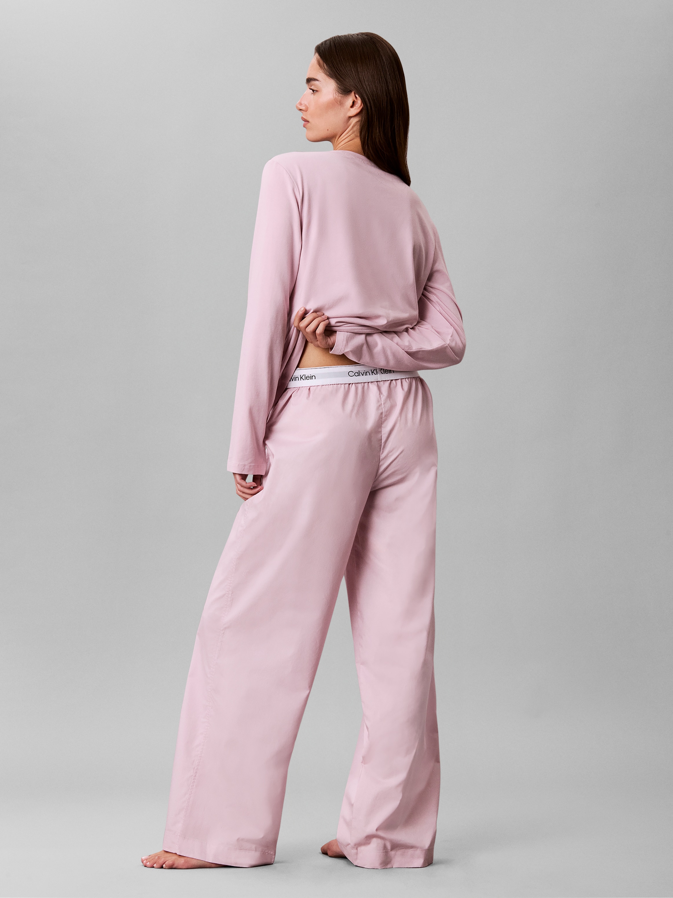 Calvin Klein Underwear Schlafanzug »LS PANT SET« Normale Passform mit Rundhalsausschnitt