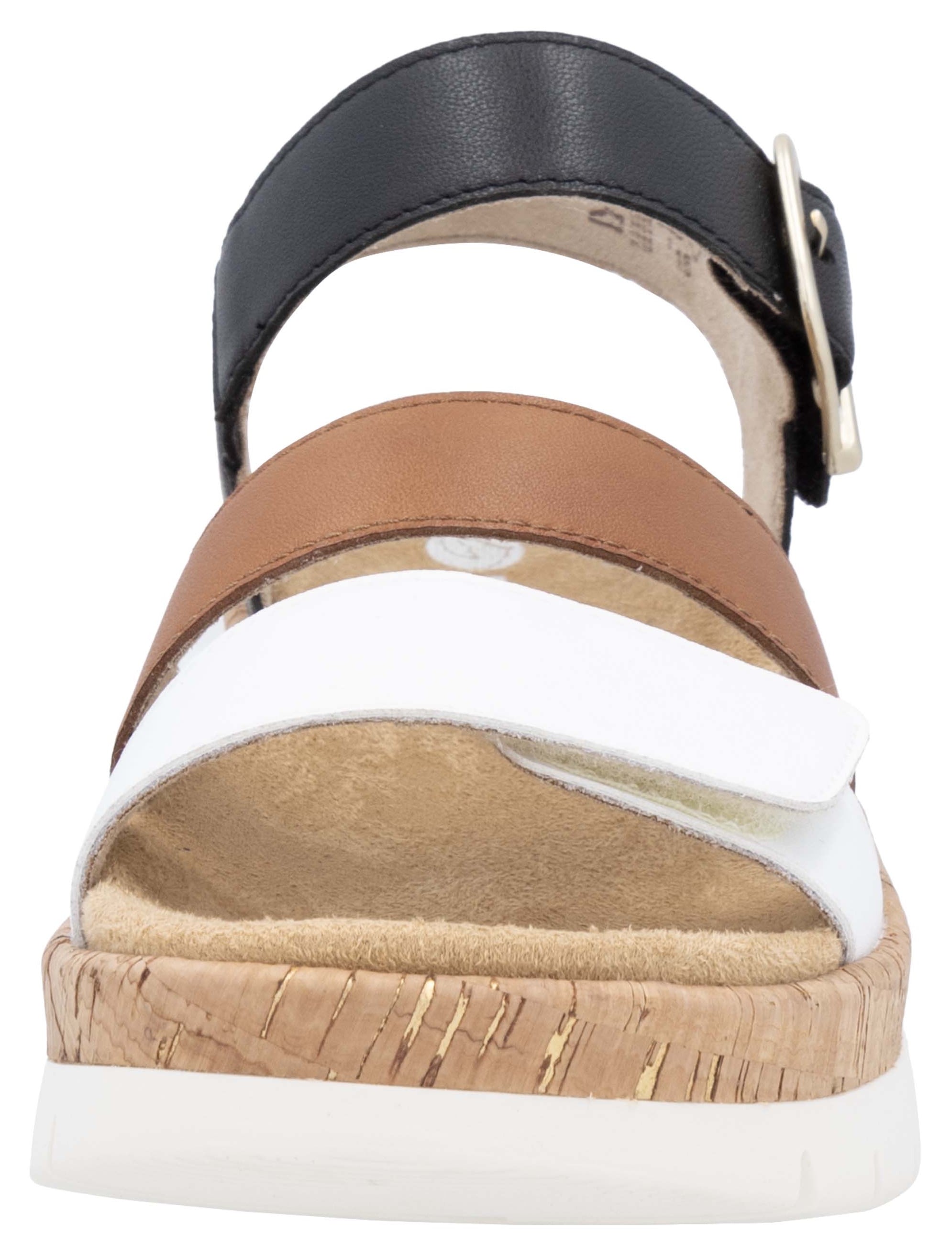 Remonte Keilsandalette, Riemchensandale, Sommerschuh, Bequemschuh mit Zierschnalle
