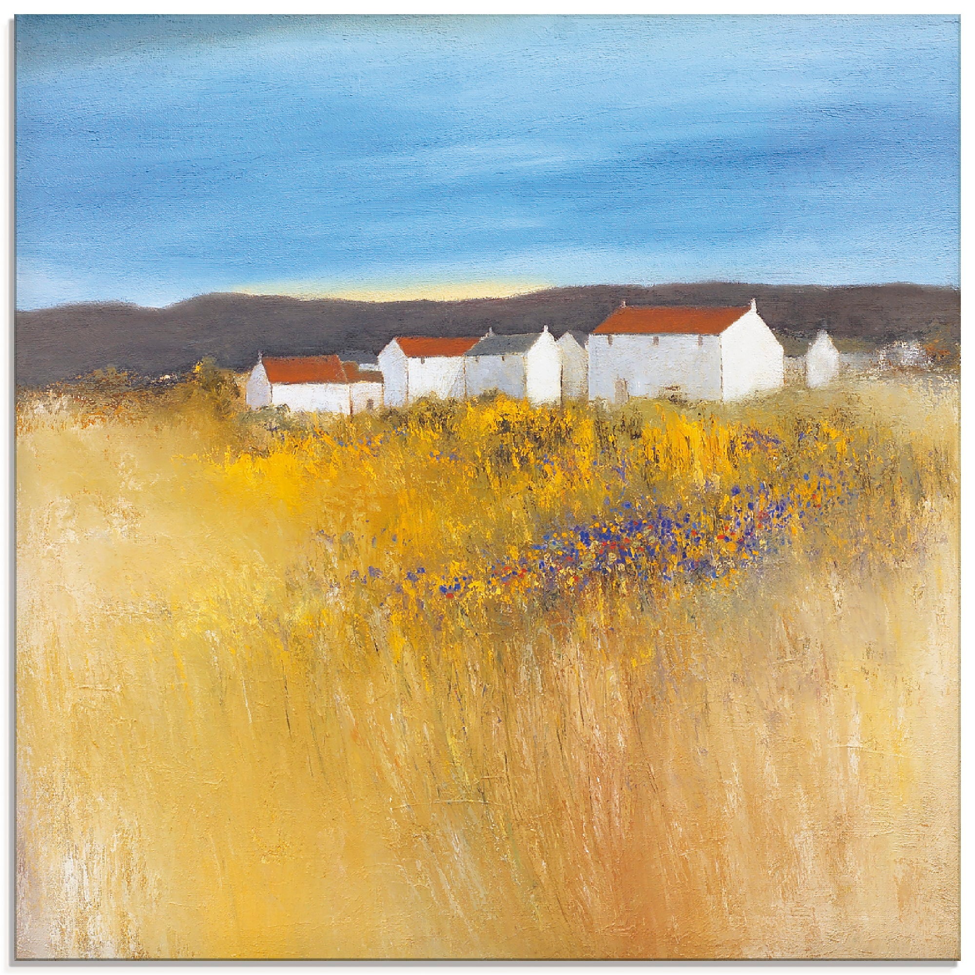 Artland Glasbild »Sommerfeld«, Felder, (1 St.)