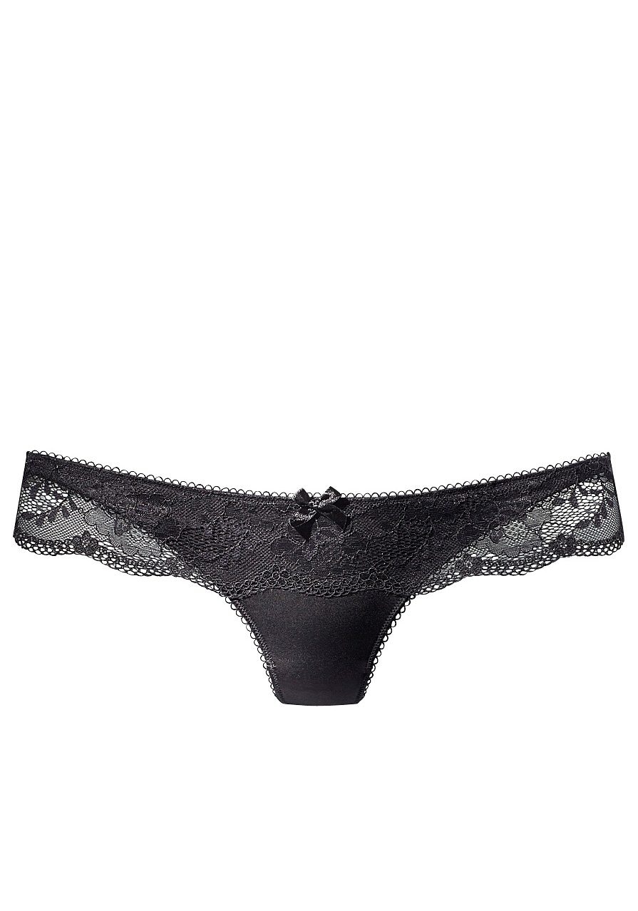 LASCANA String, mit breitem Bund aus blumiger Spitze, Dessous