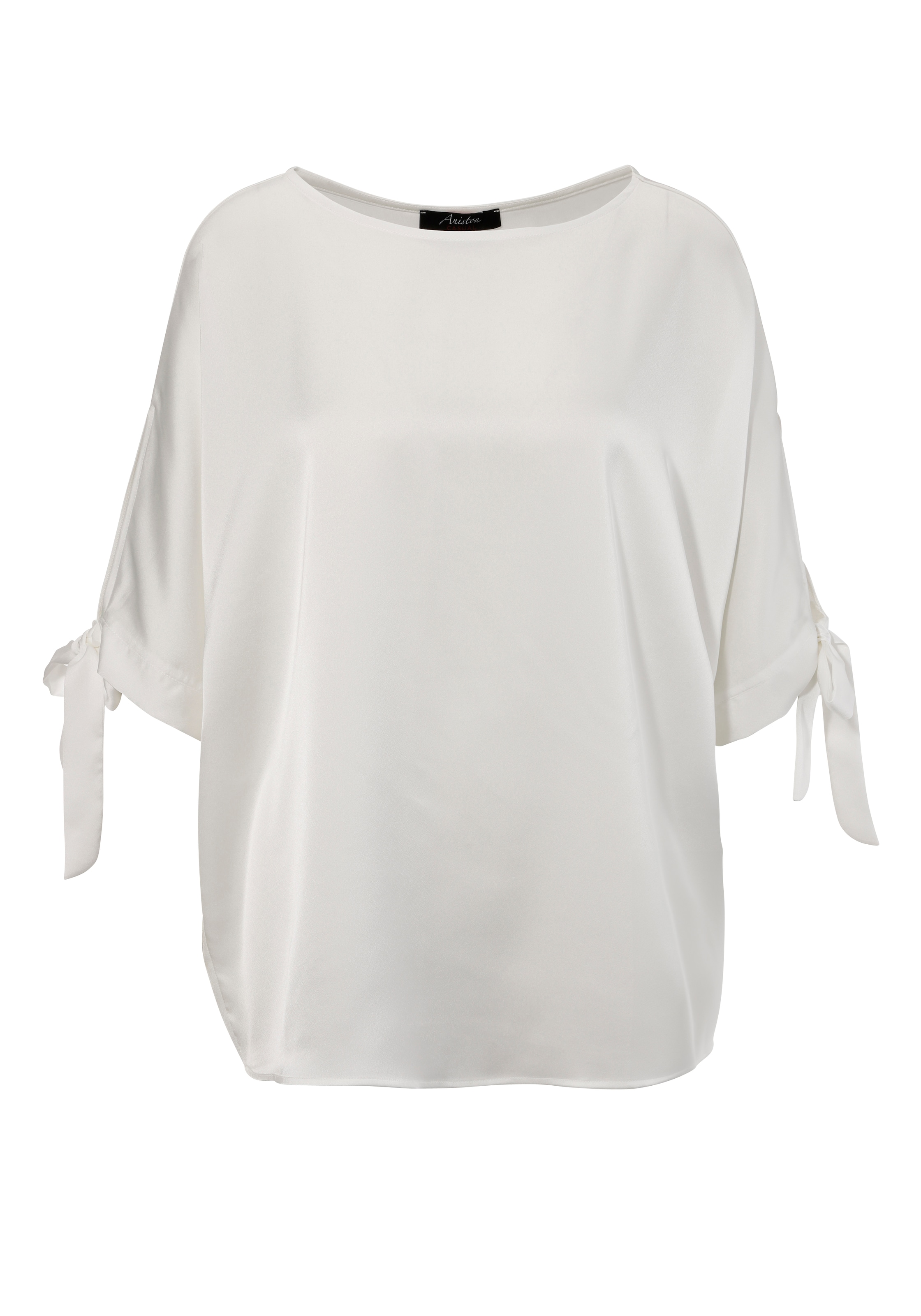 Aniston CASUAL Schlupfbluse, mit raffinierten Cut-Out an den 3/4-langen Ärmeln - NEUE KOLLEKTION
