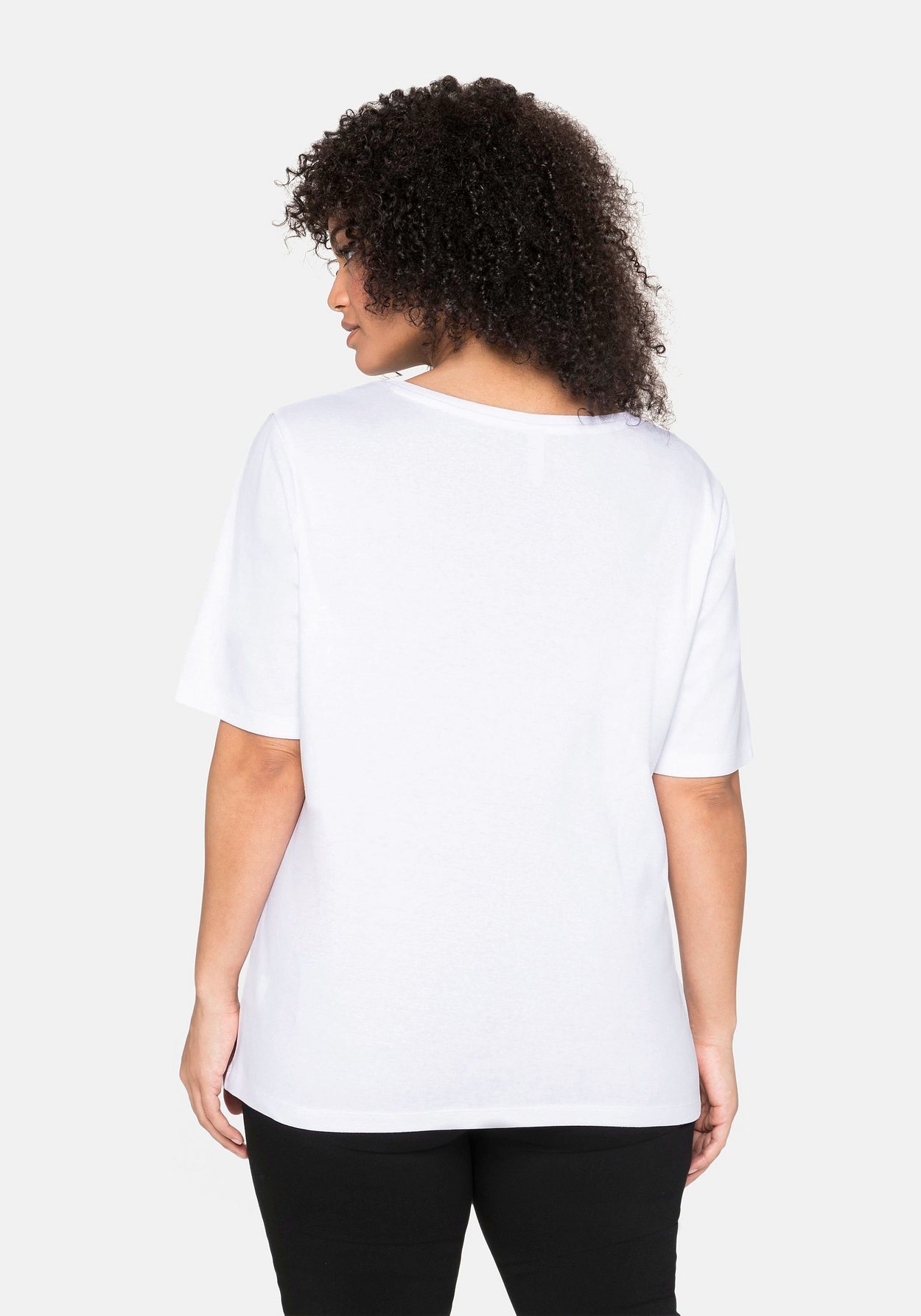 Sheego T-Shirt »T-Shirt aus reiner Baumwolle«