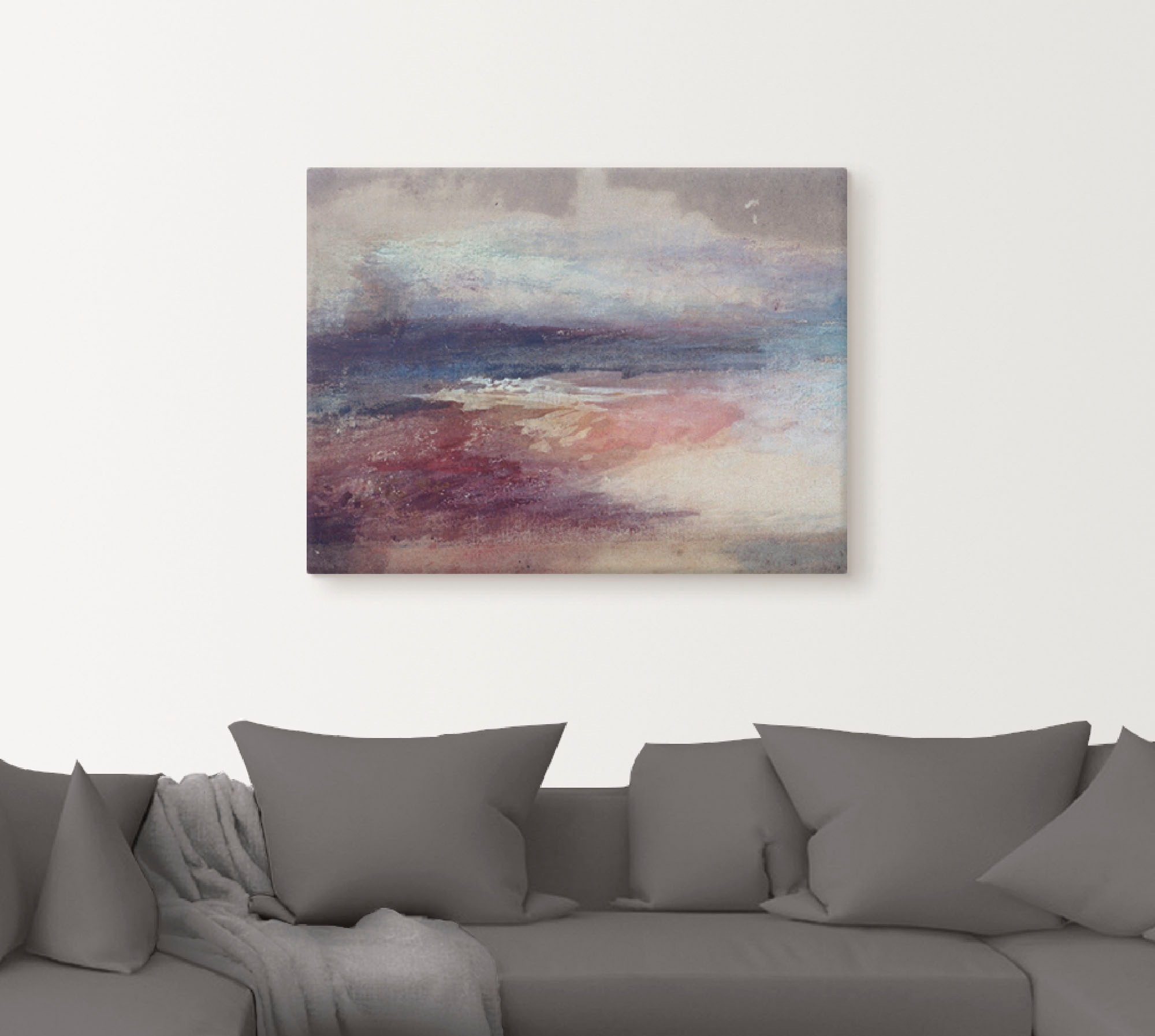 Artland Leinwandbild »Küstenlandschaft Sonnenunterg« Küste 1 Stk. tlg. auf Holzrahmen gespannt